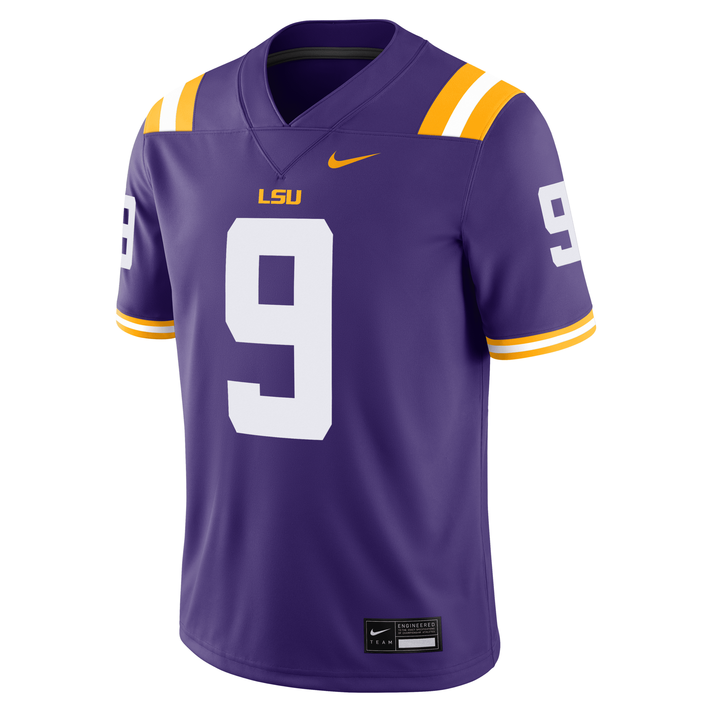 Joe Burrow LSU Tigers Menâs Nike Men's Dri-FIT College Game Jersey in Purple | NC2F08AKCP9-8Z0