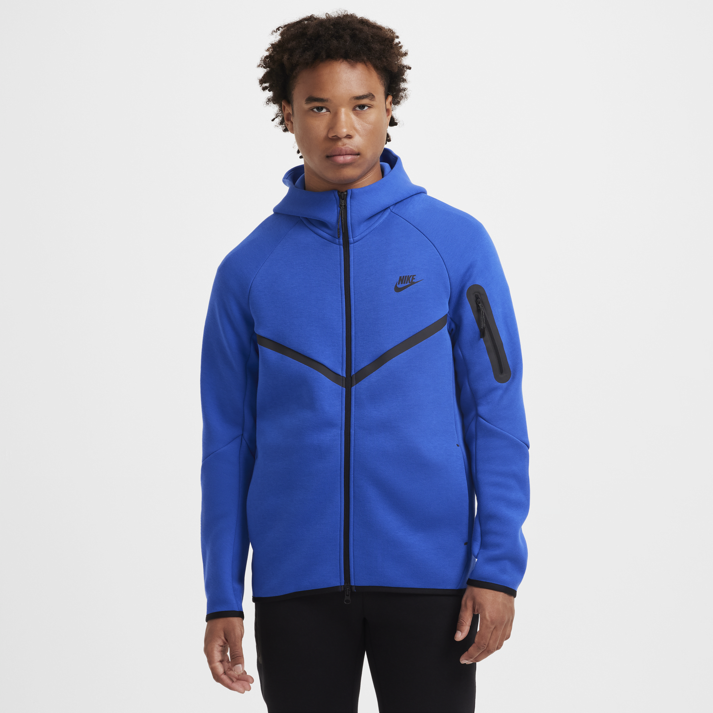 Nike Tech Windrunner Zip Hoodie In Blue