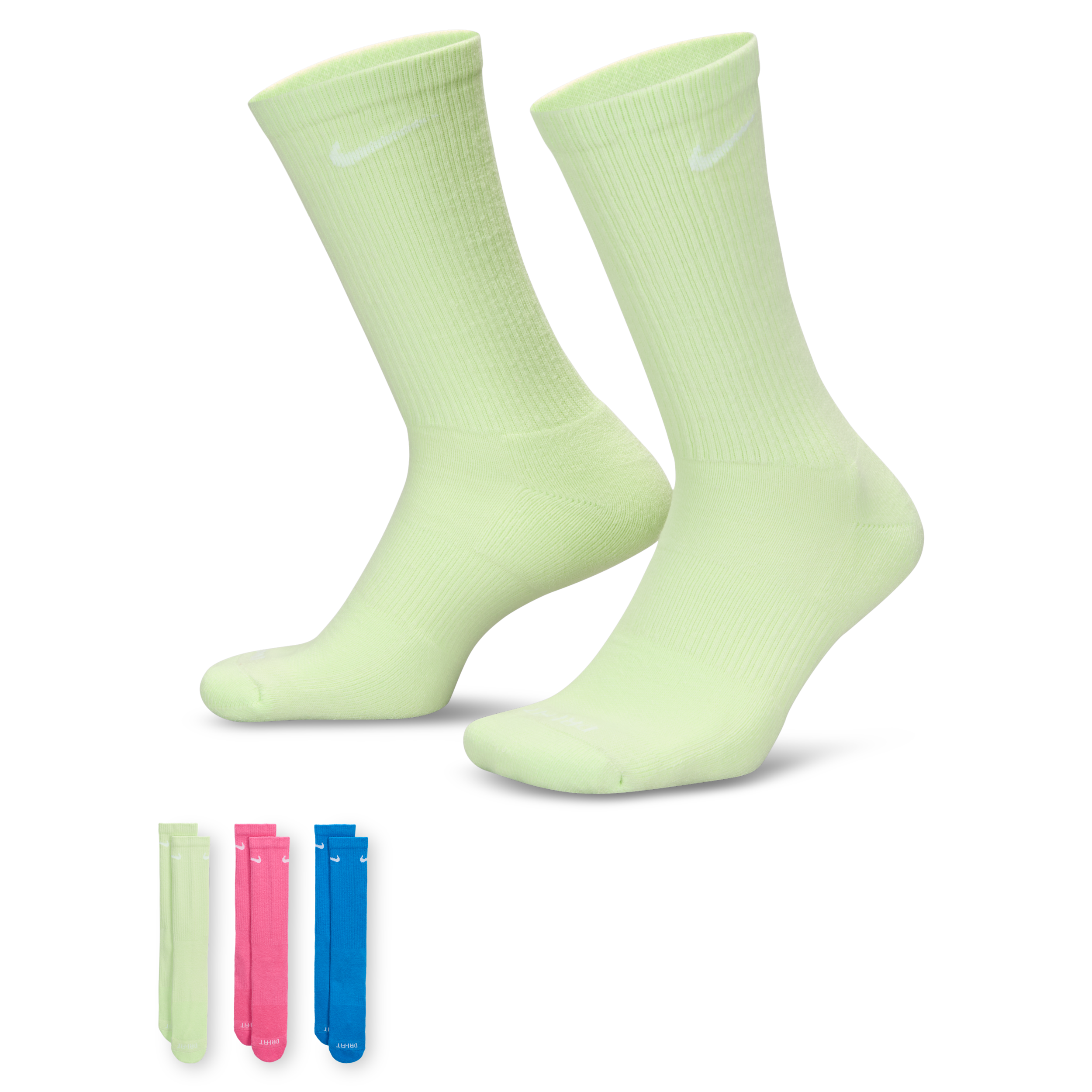 Nike Unisex Everyday Plus Cushioned Training Crew Socks (3 Pairs)