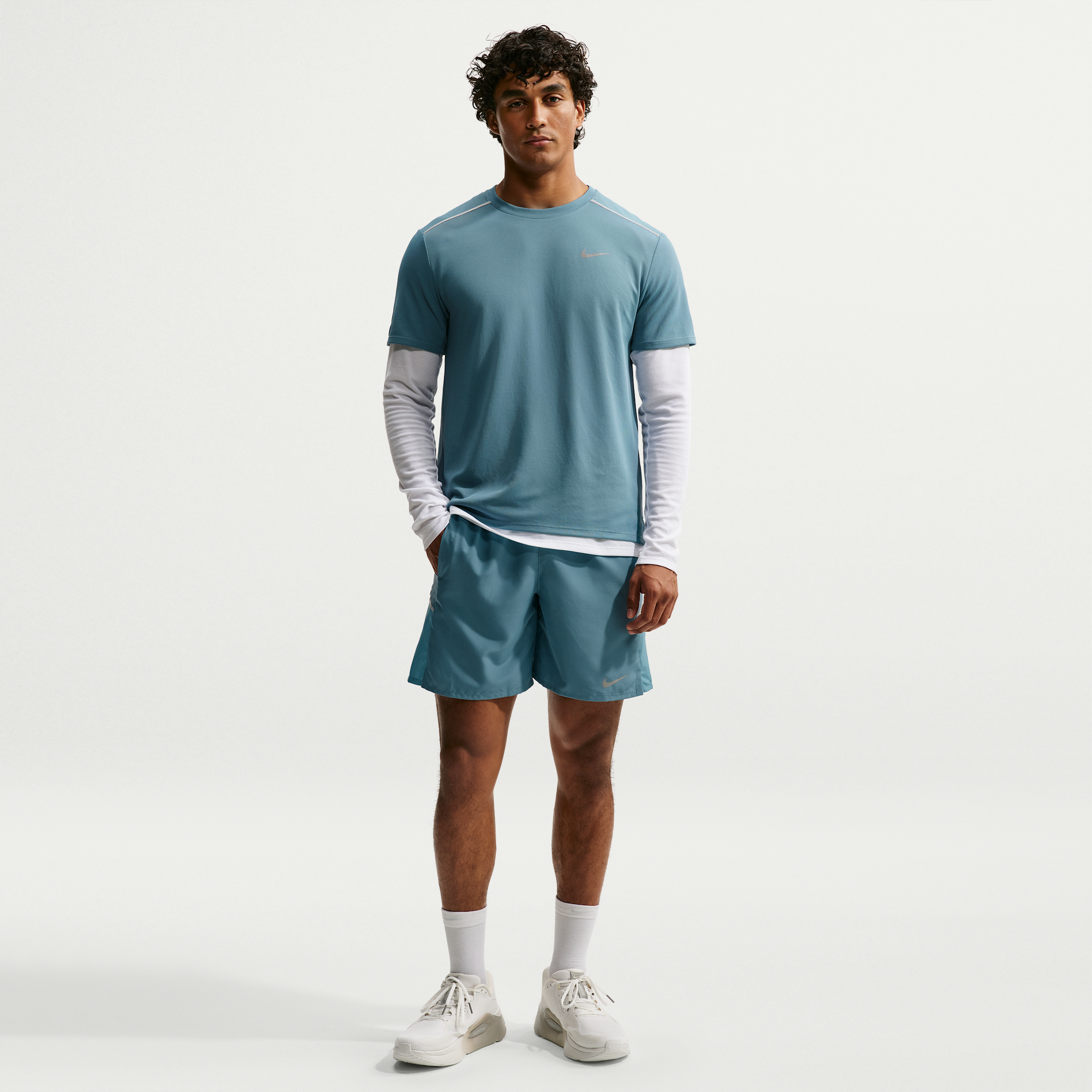 Nike Men's Miler Dri-FIT 7" Brief-Lined Running Shorts in Blue | IF2070-008