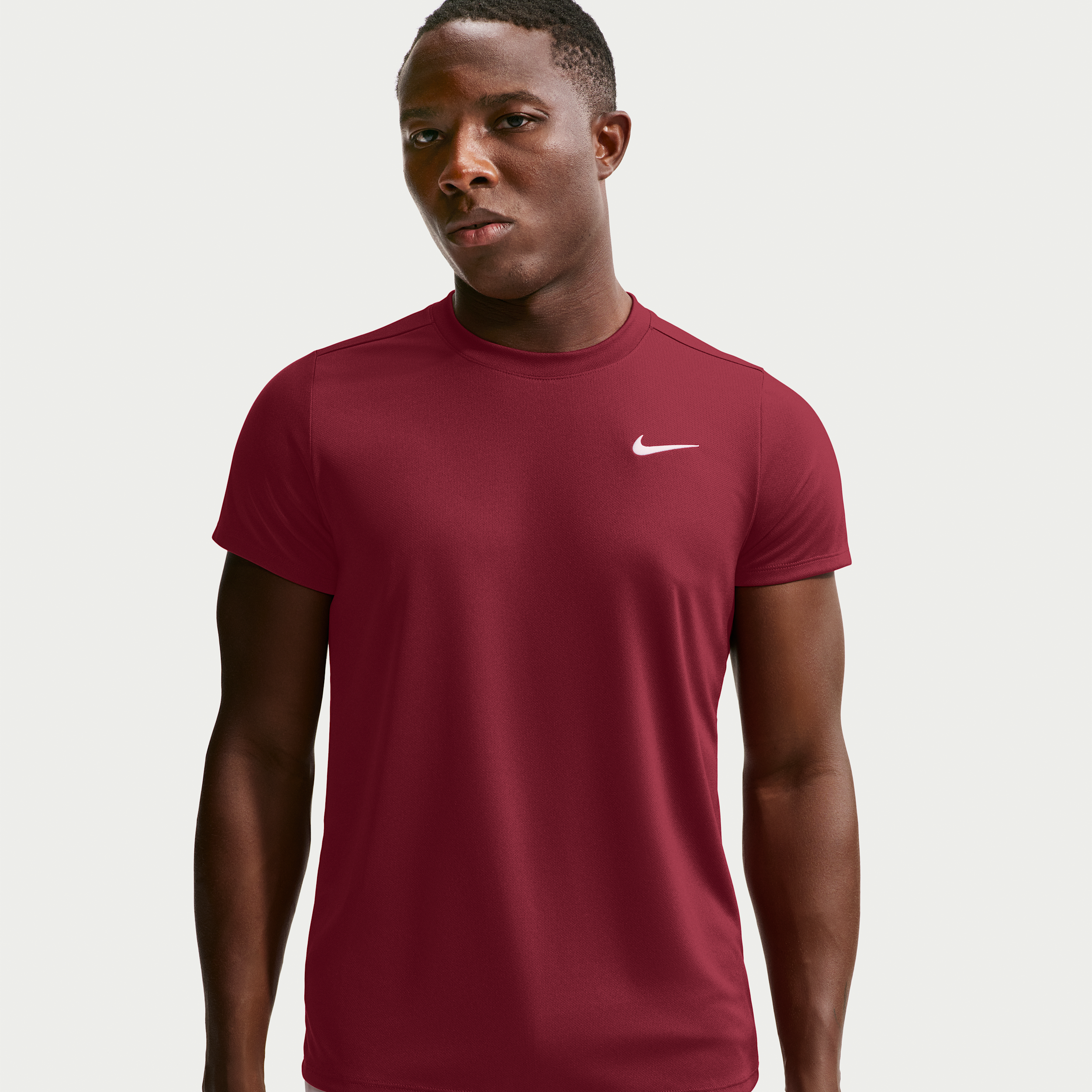 Nike Men's Court Victory Dri-FIT Tennis Top in Red | FZ6921-677