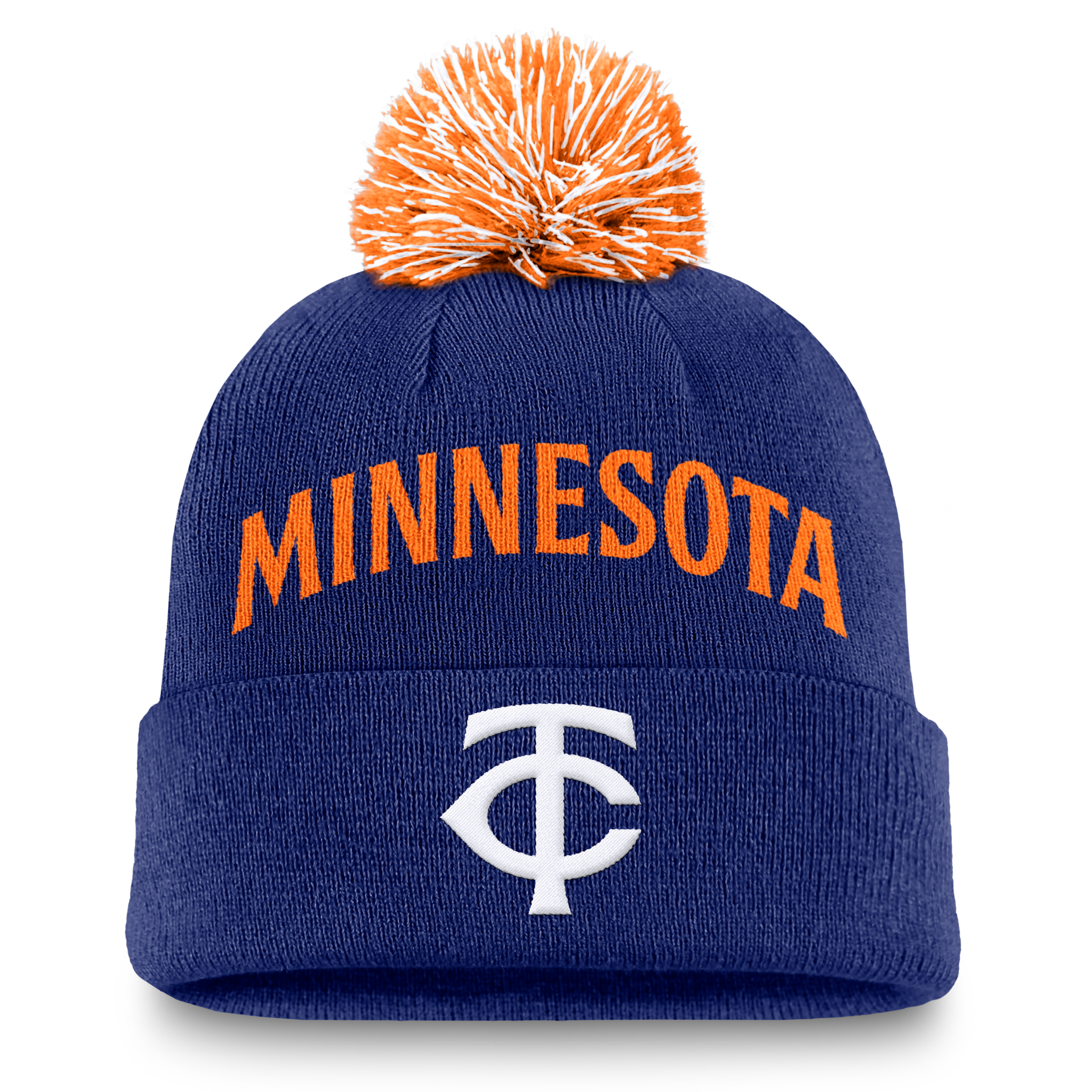 Nike Minnesota Twins Peak Men's Mlb Cuffed Pom Beanie In Blue