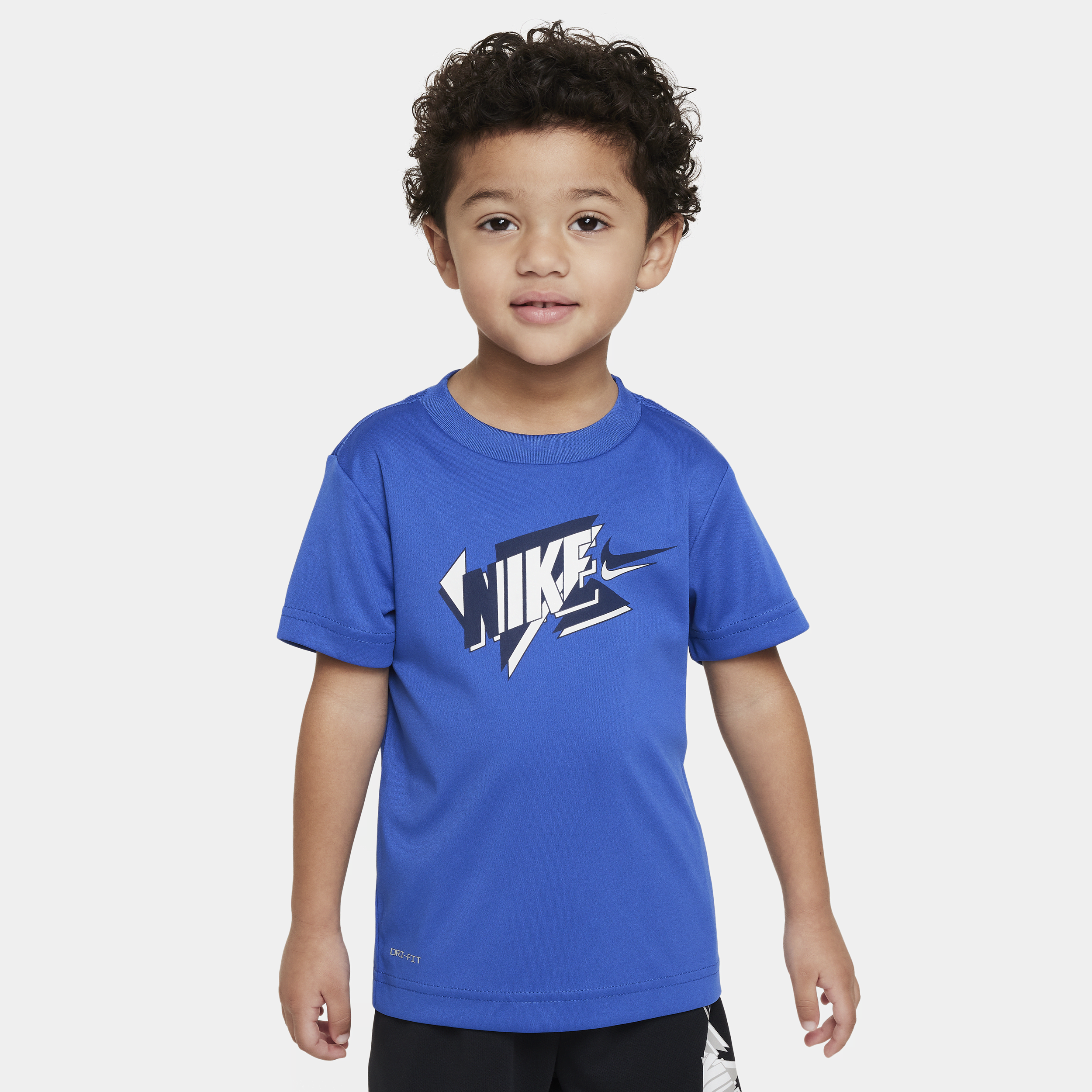 Nike Babies' Dri-fit Toddler Graphic T-shirt In Blue