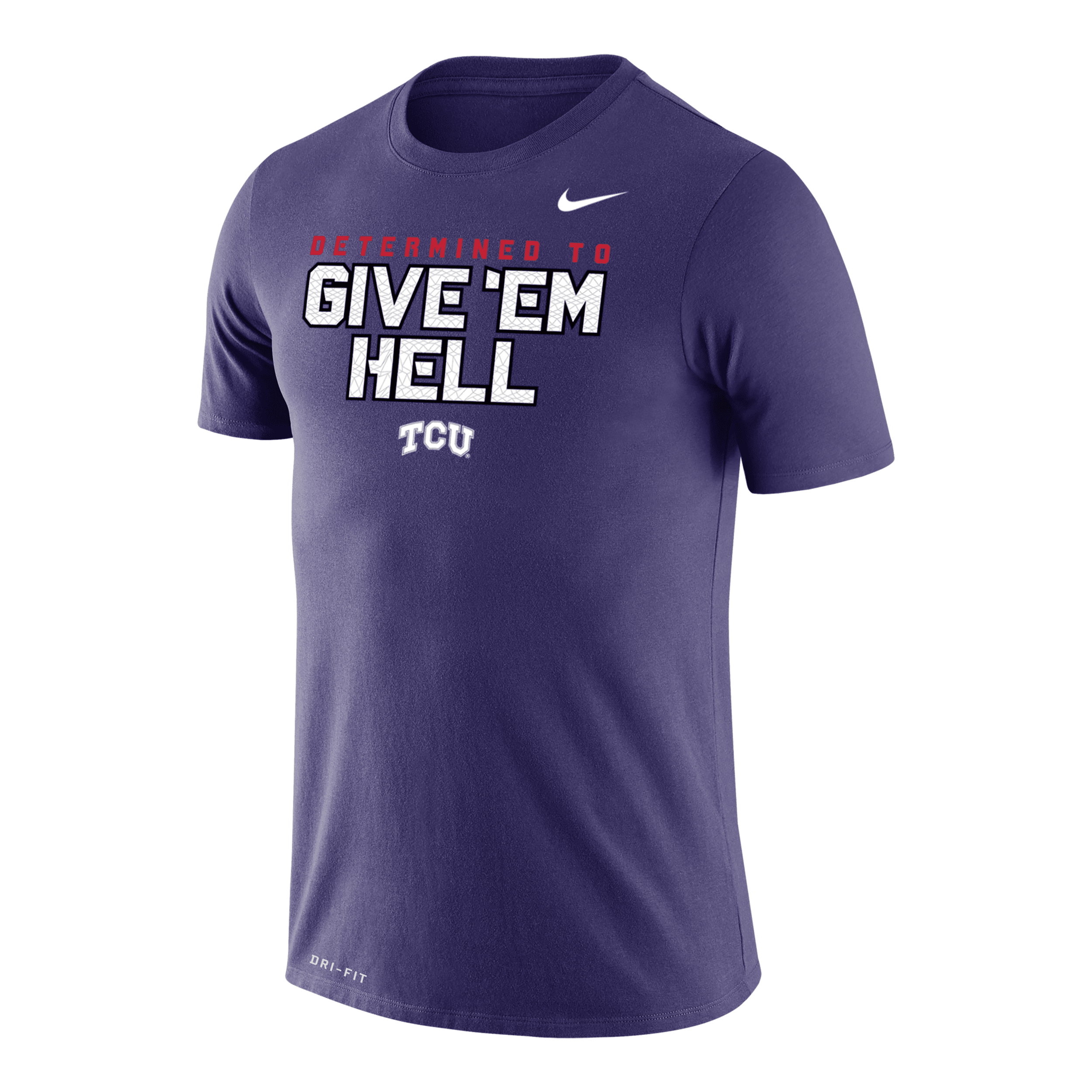 Nike Tcu  Men's Dri-fit College T-shirt In Purple
