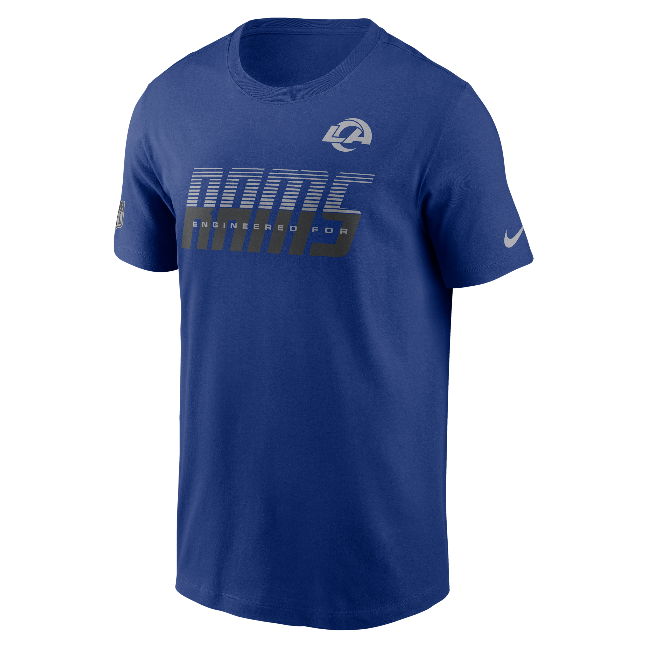 Los Angeles Rams Sideline Team Issue Nike Men's Dri-FIT NFL T-Shirt in Blue | 02ET4EV9X-TF9