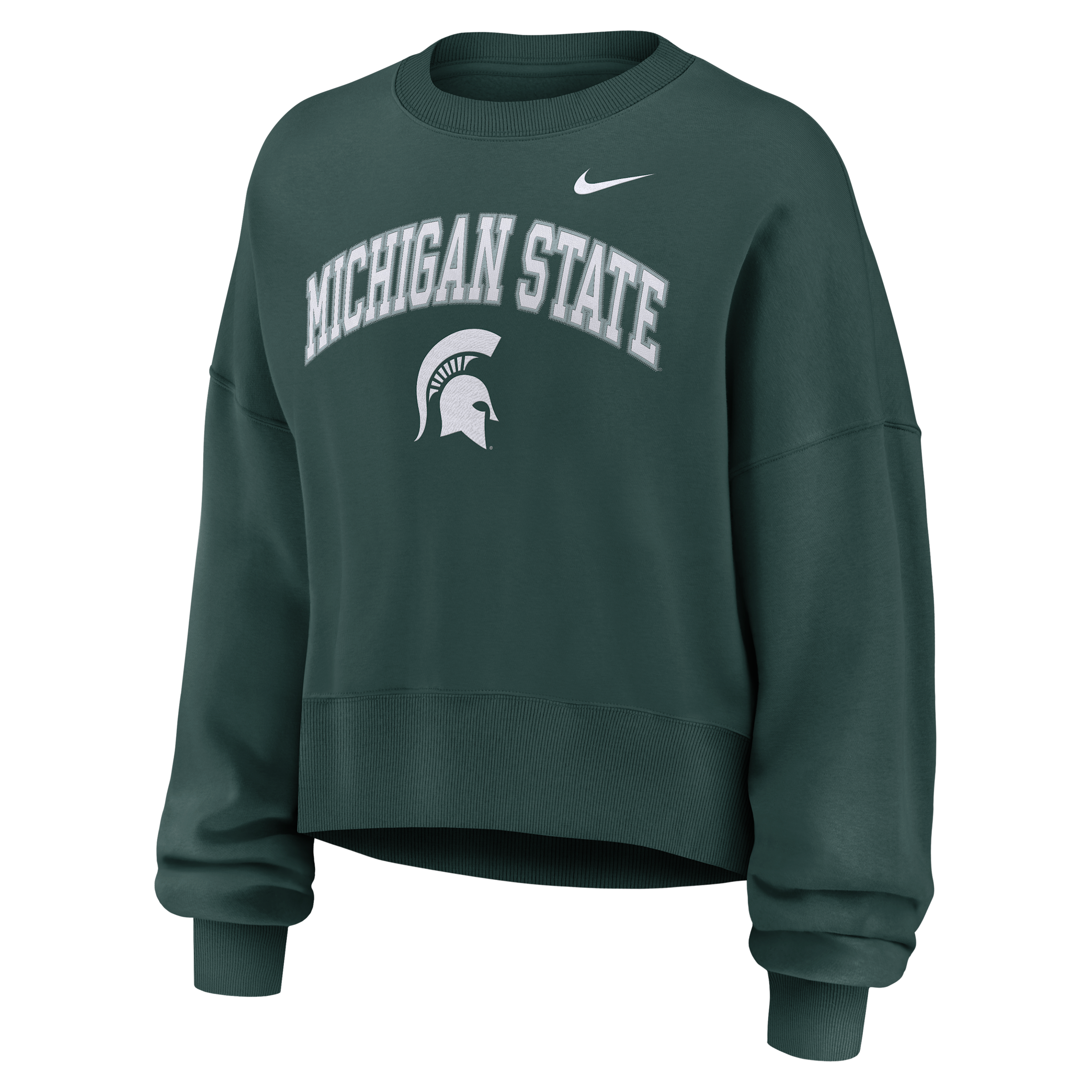 Nike Michigan State Phoenix Arch Women's College Pullover Crew In Green