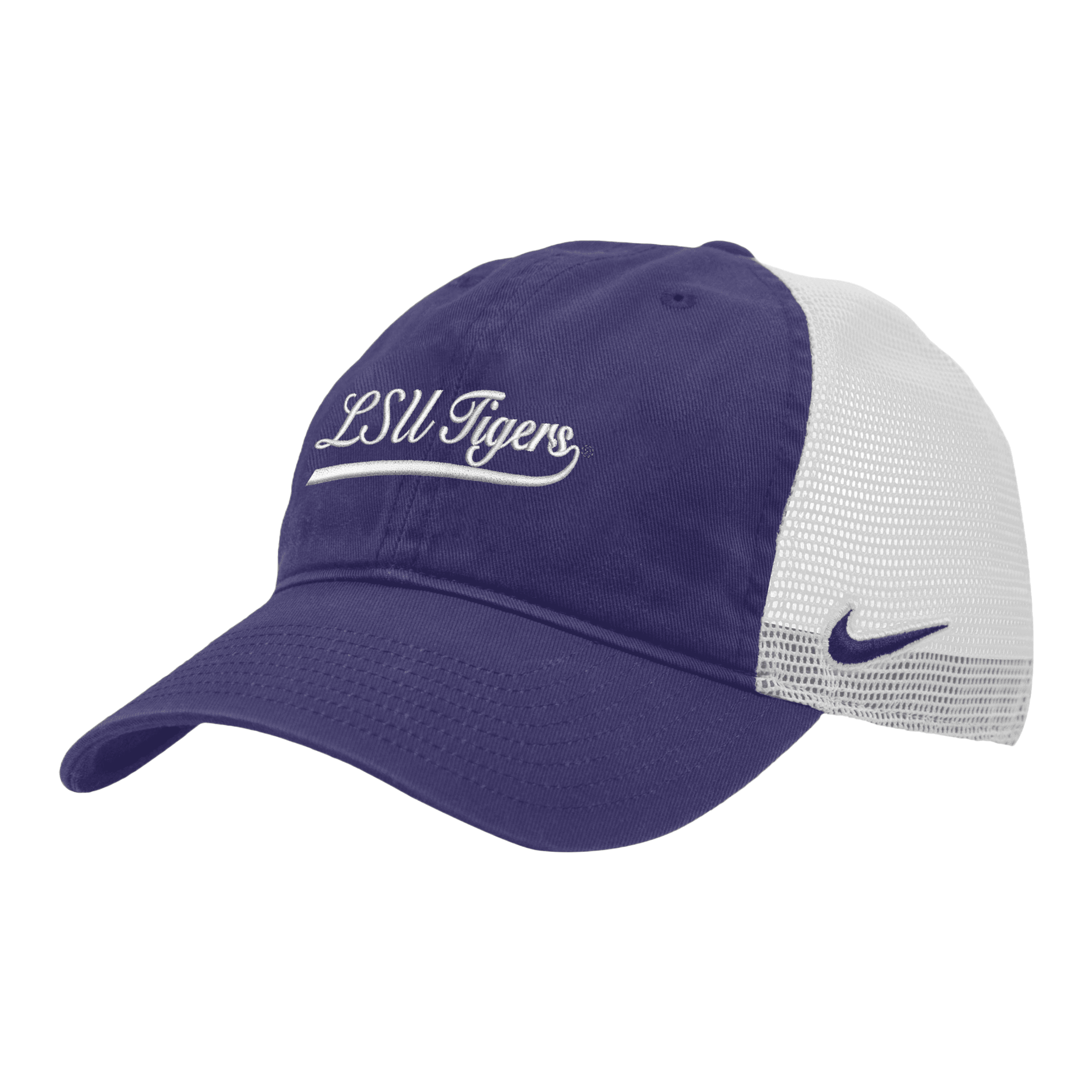 Nike Lsu Heritage86  Unisex College Trucker Hat In Purple