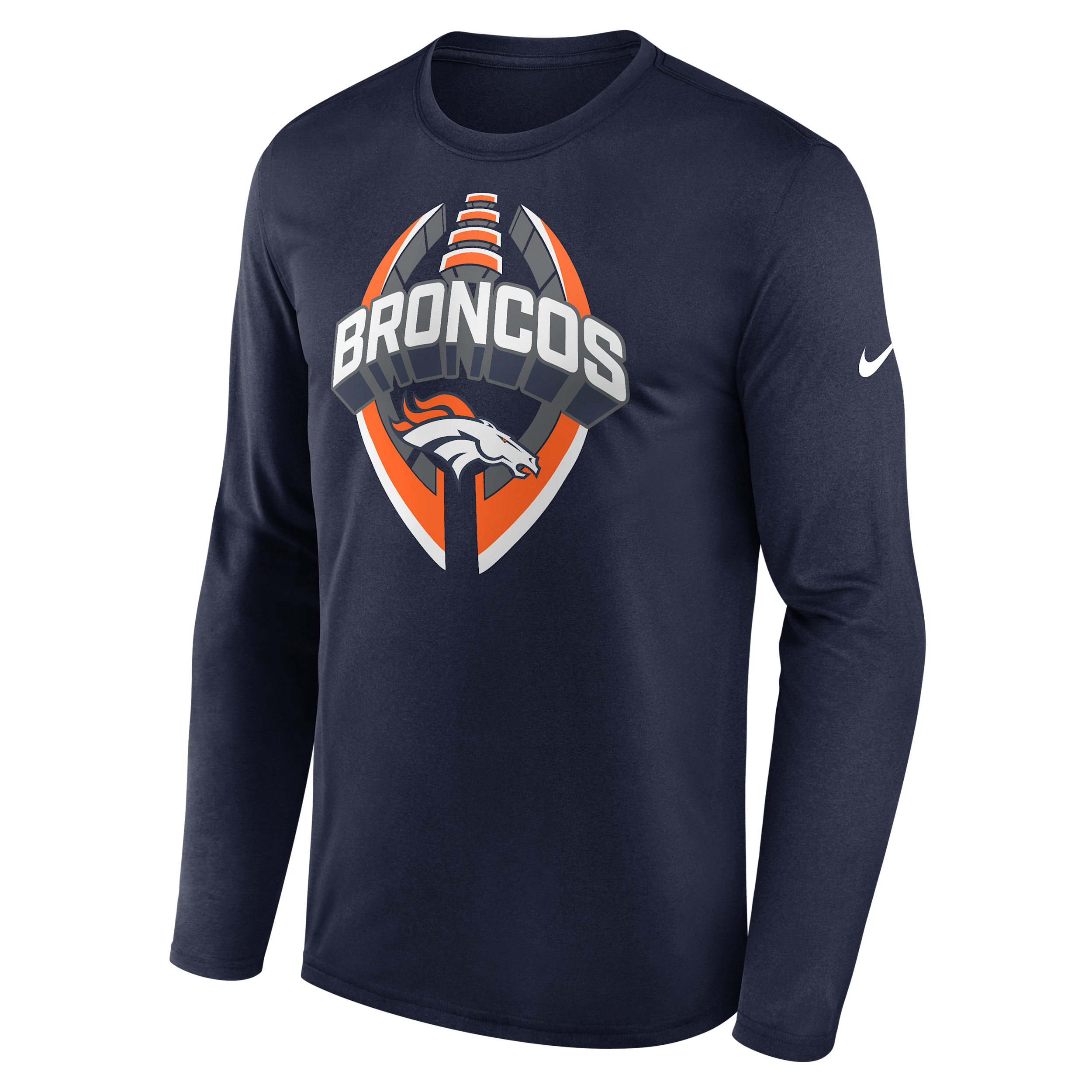 Nike Denver Broncos Legend Icon  Men's Dri-fit Nfl Long-sleeve T-shirt In Black