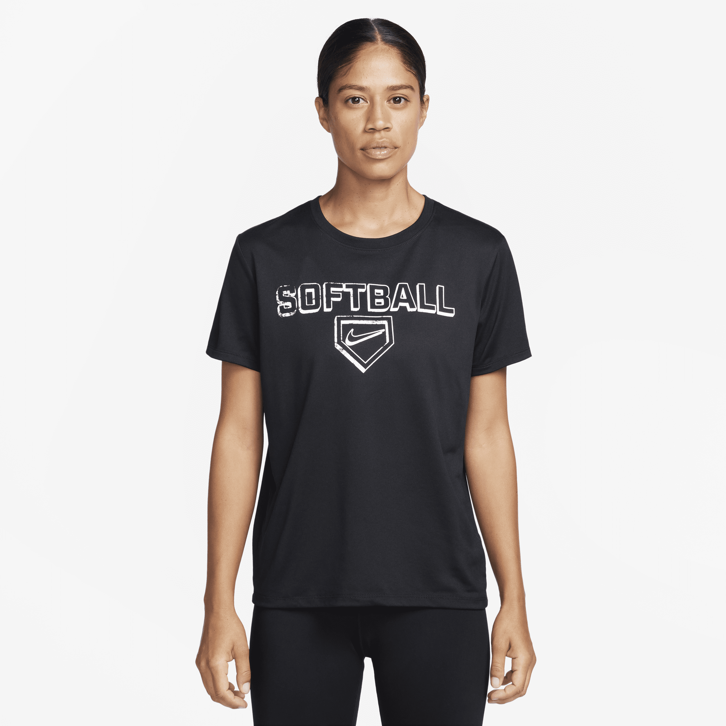 Nike Women's Dri-fit Softball T-shirt In Black