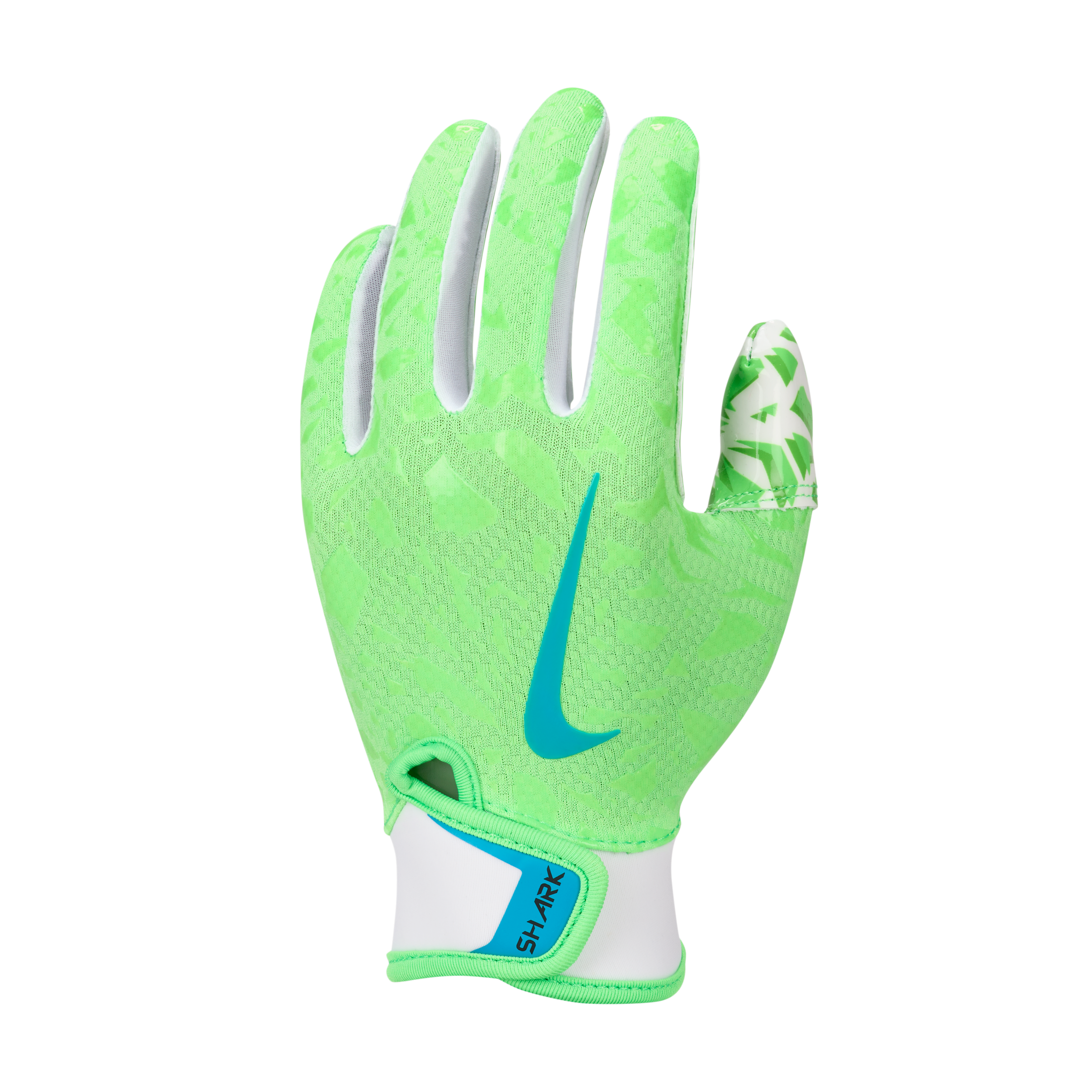 Nike Pee Wee Shark 2.0 Football Gloves, Medium/Large, Rage Green