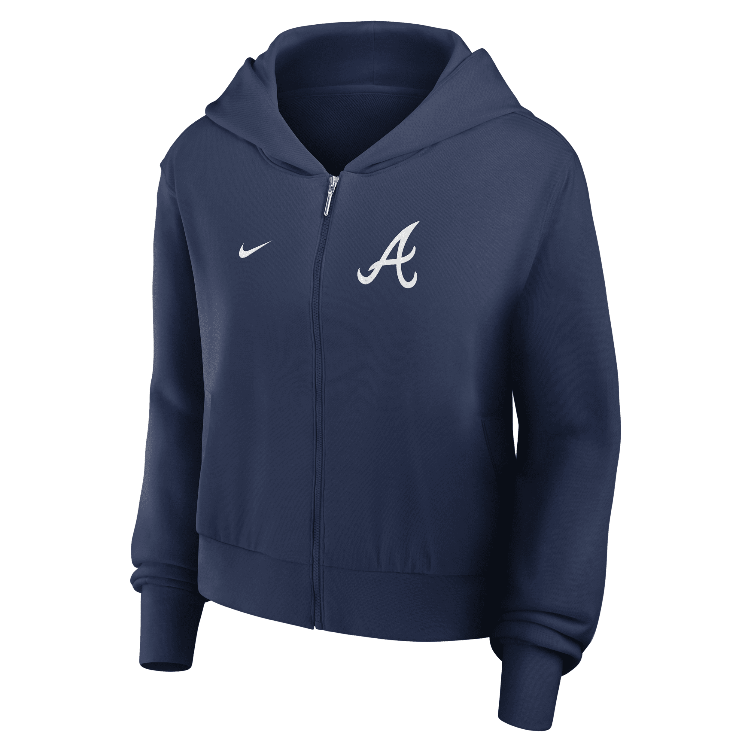 Nike Atlanta Braves Womenâs  Women's Mlb Full-zip Hoodie In Blue
