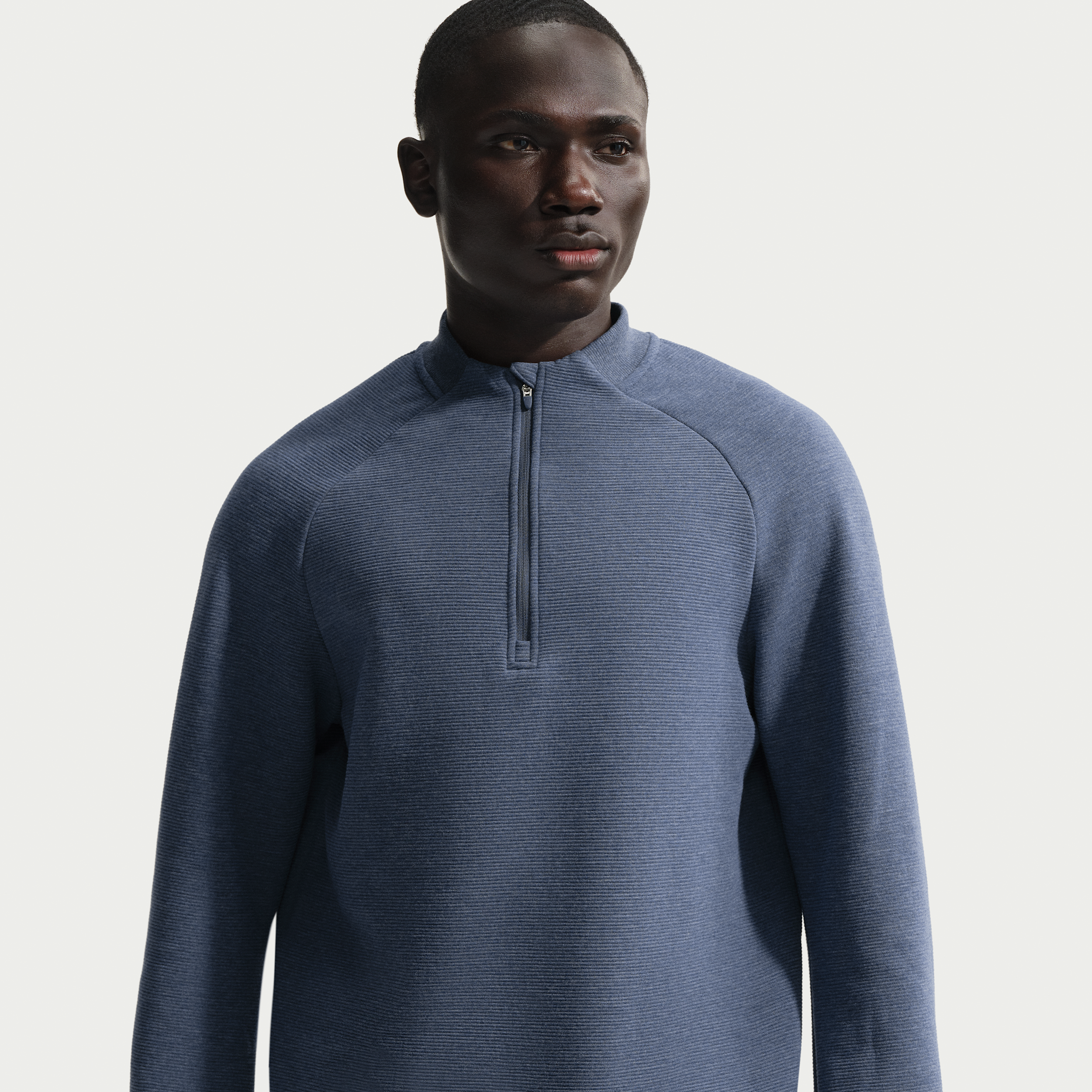 Nike Men's Par Therma-FIT Golf ½ Zip, Medium, College Navy/White/Black Blue