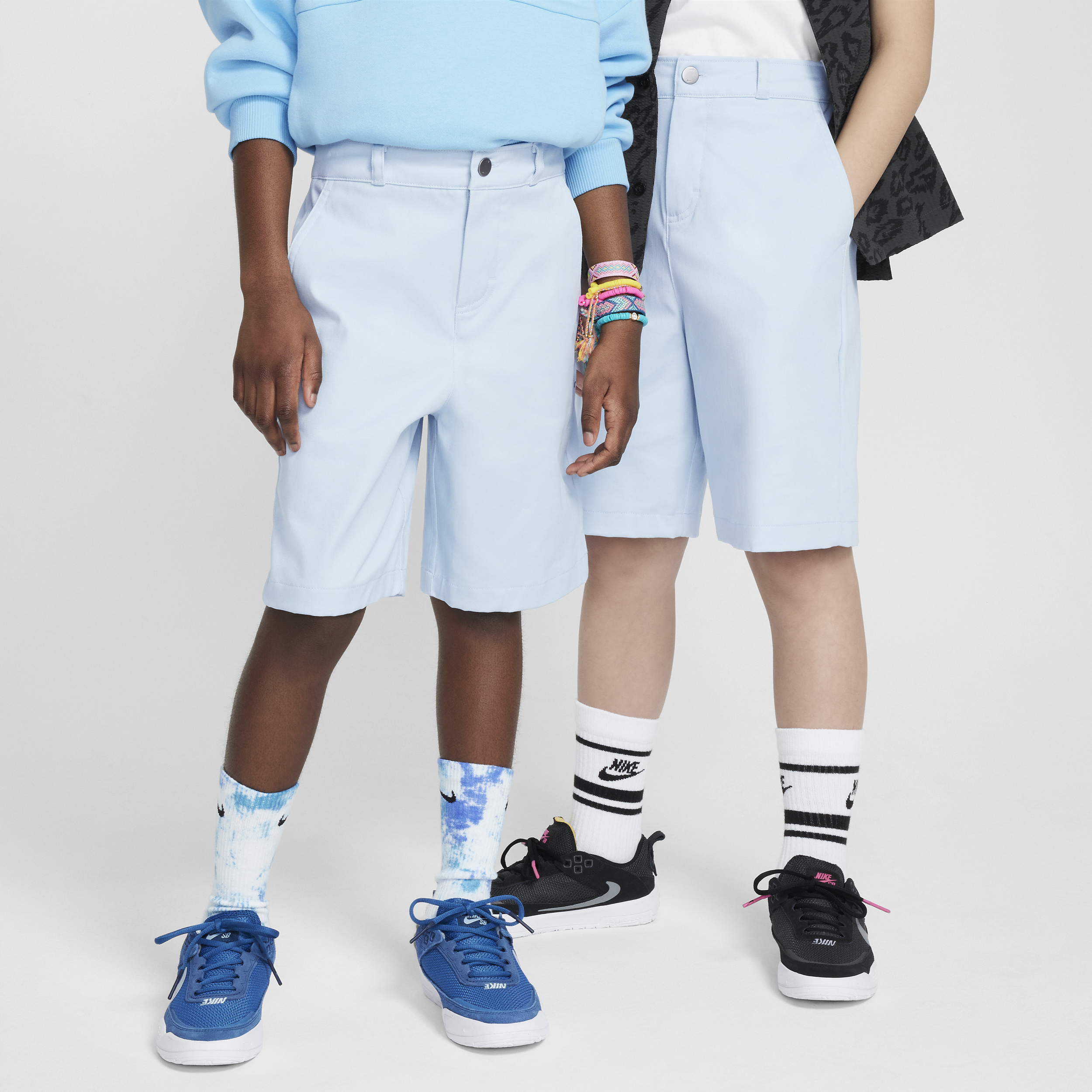 Nike Sb Big Kids' Chino Skate Shorts In Blue