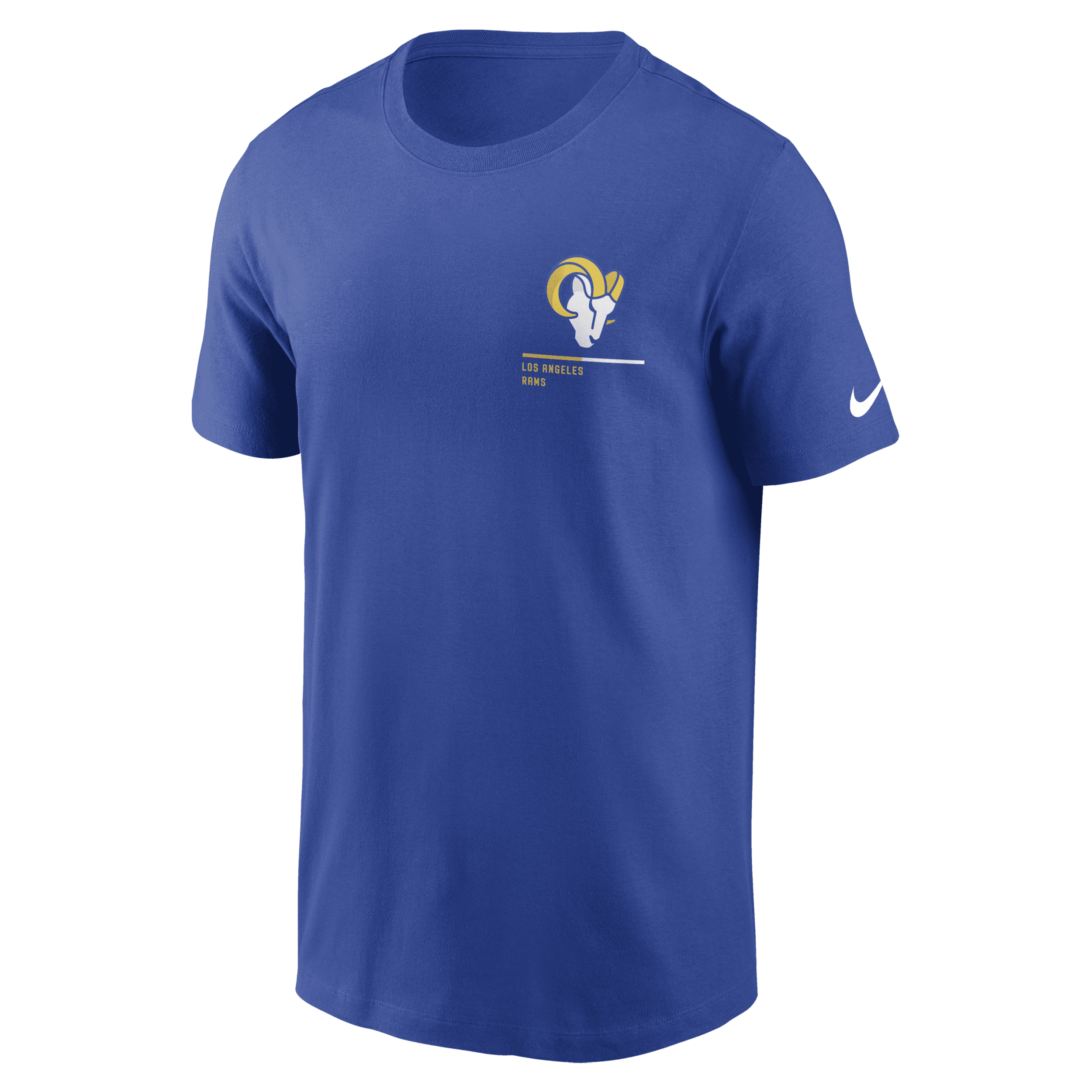 Shop Nike Men's Team Incline (nfl Los Angeles Rams) T-shirt In Blue