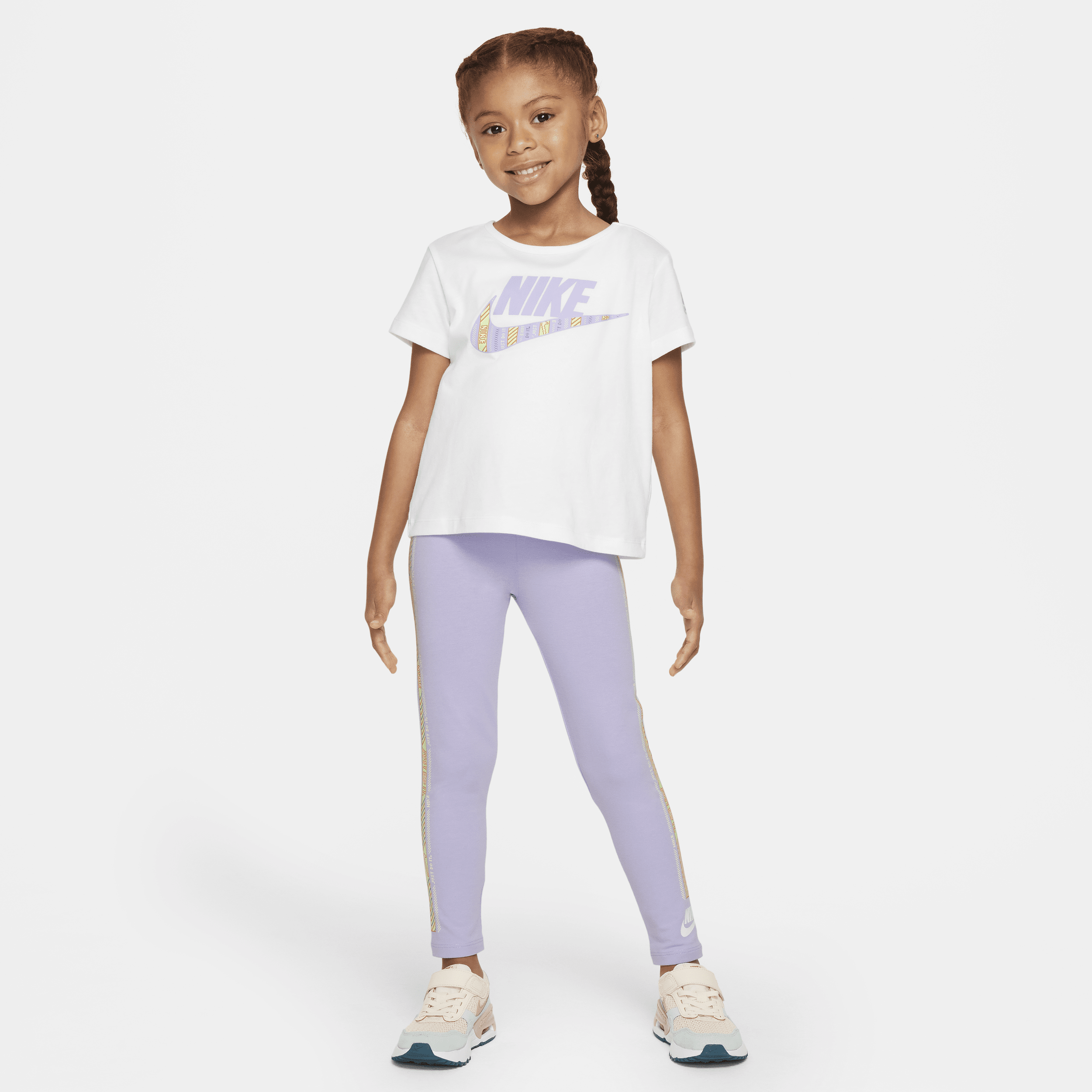 Shop Nike Happy Camper Little Kids' Leggings Set In Purple