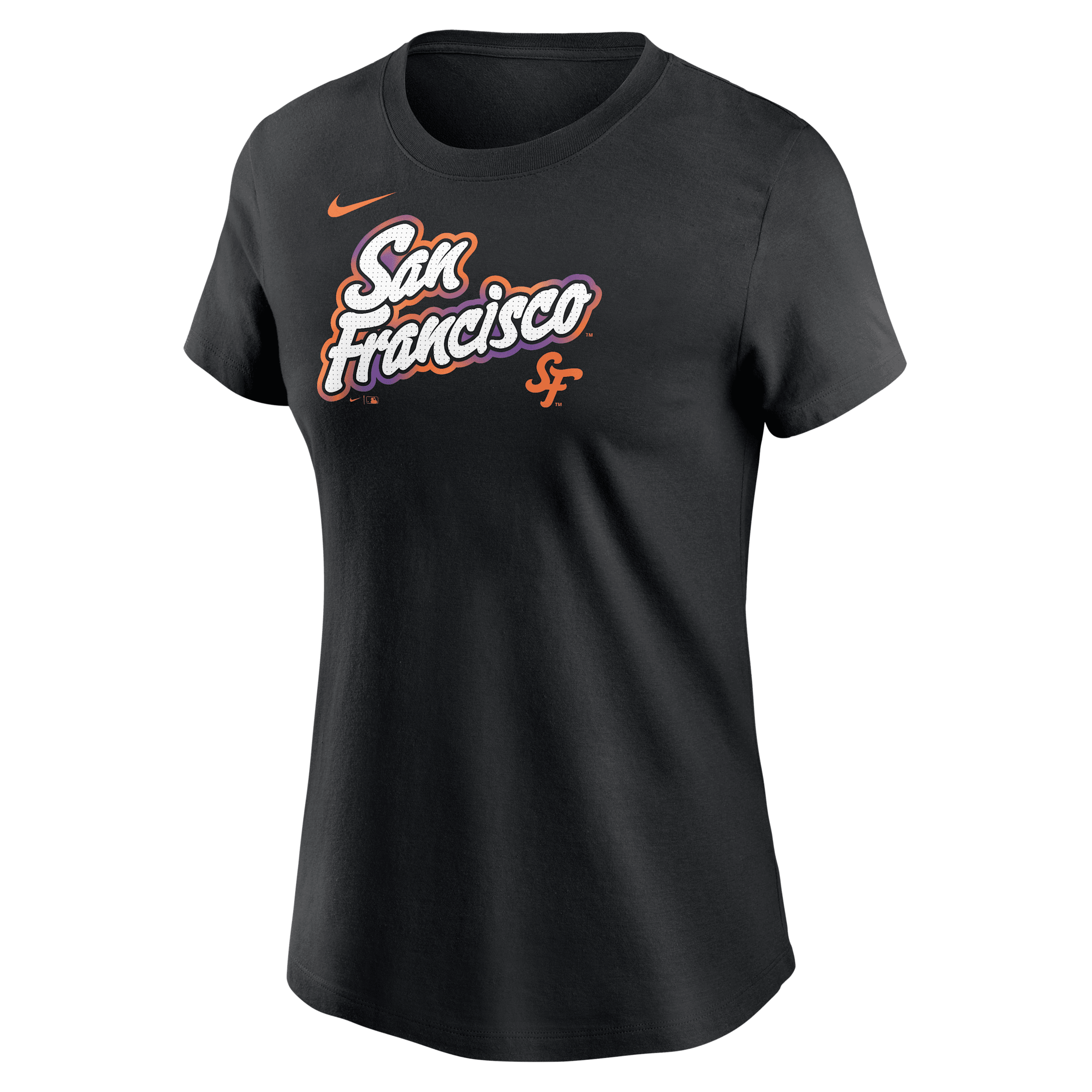 Nike San Francisco Giants City Connect Wordmark Women's Mlb T-shirt In Black