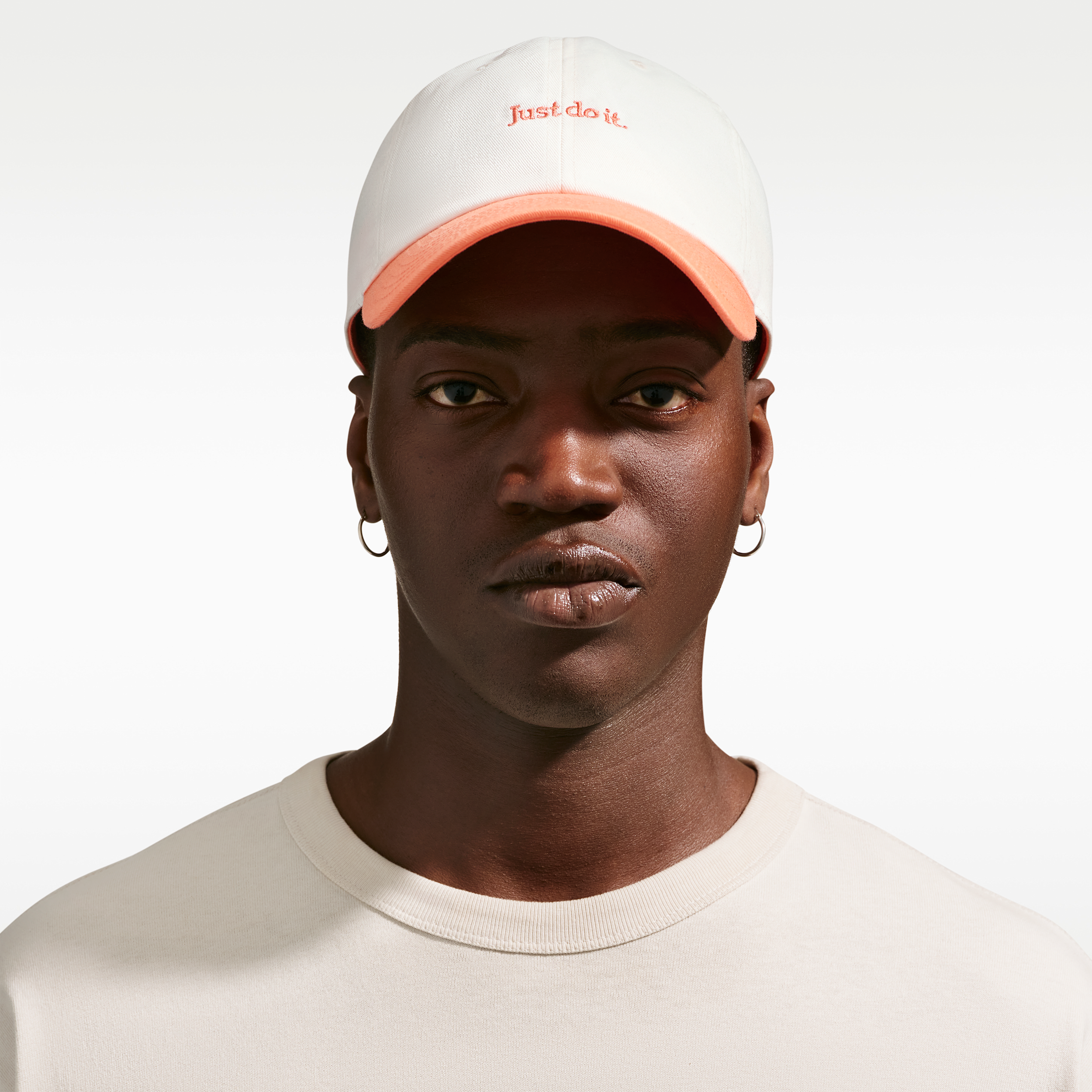 Nike Unisex Club Unstructured JDI Cap in White | FB5370-142