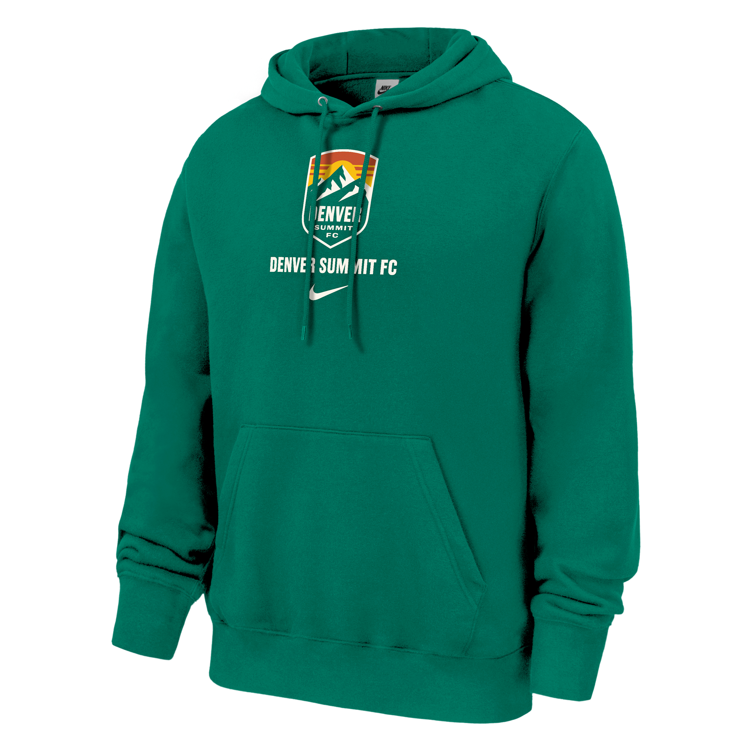 Denver Summit Club Fleece Nike Men's NWSL Pullover Hoodie in Green | M31233DNFC26-LEP