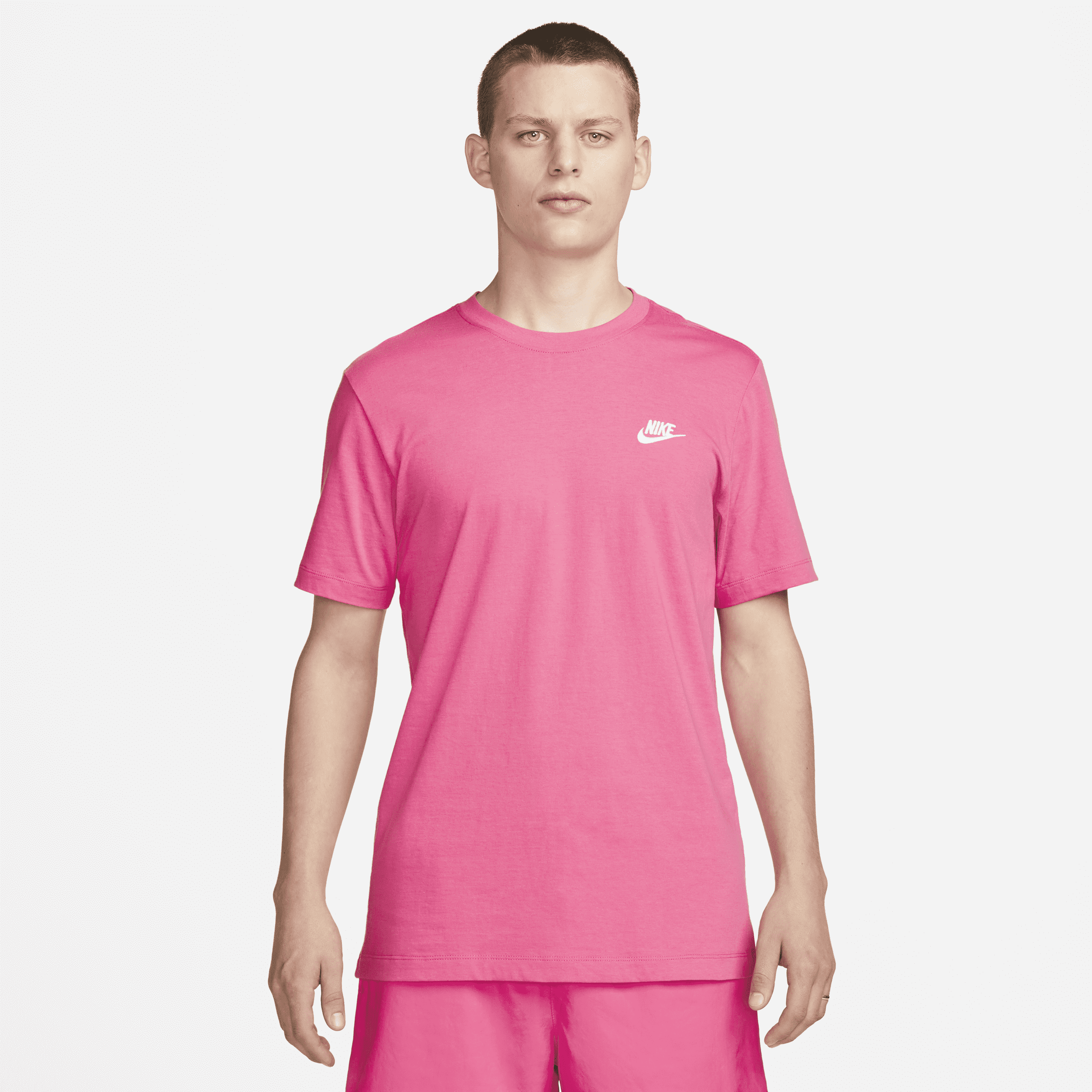 Nike Men's  Sportswear Club T-shirt In Pink