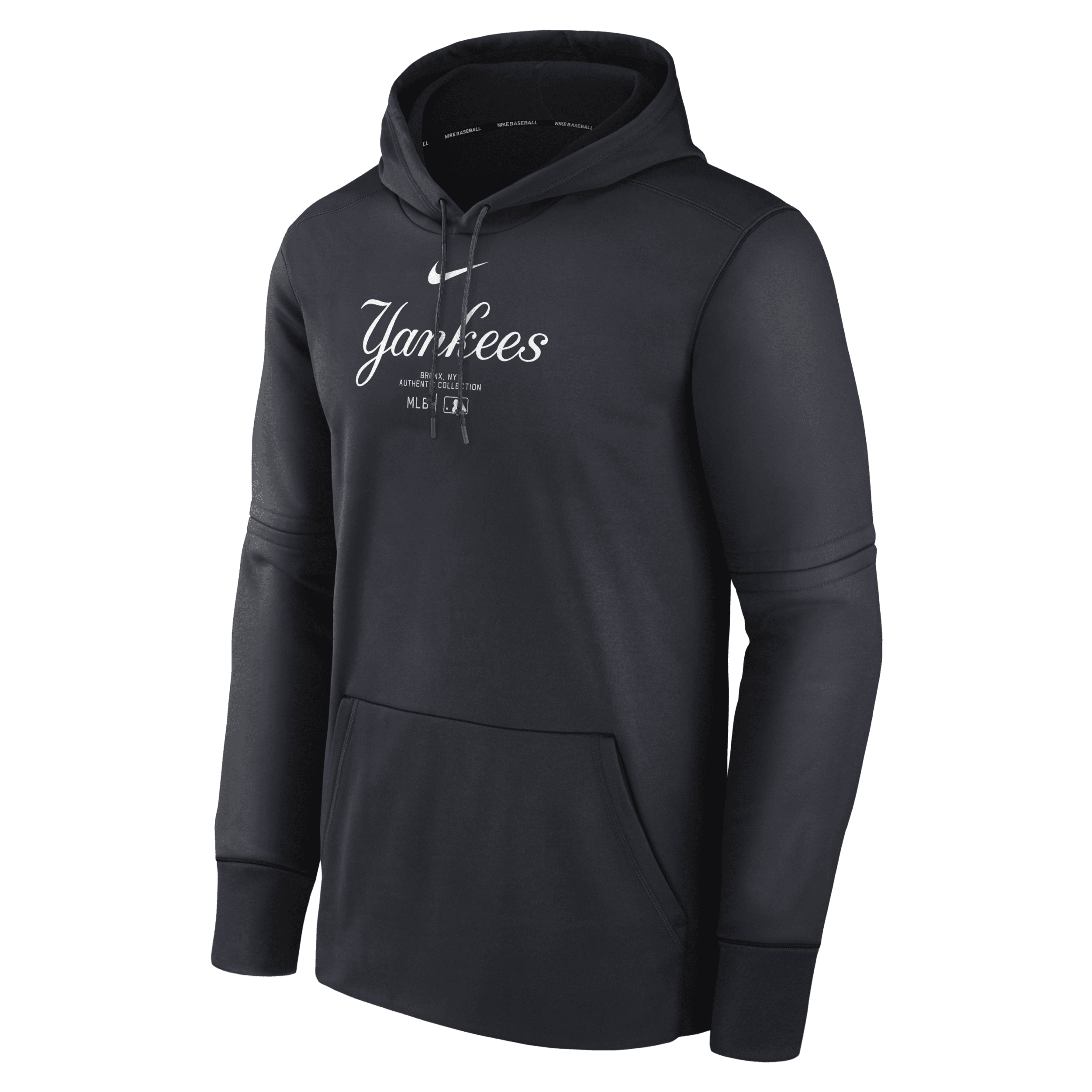 Nike Men's New York Yankees Authentic Collection Practice  Therma Mlb Pullover Hoodie In Blue