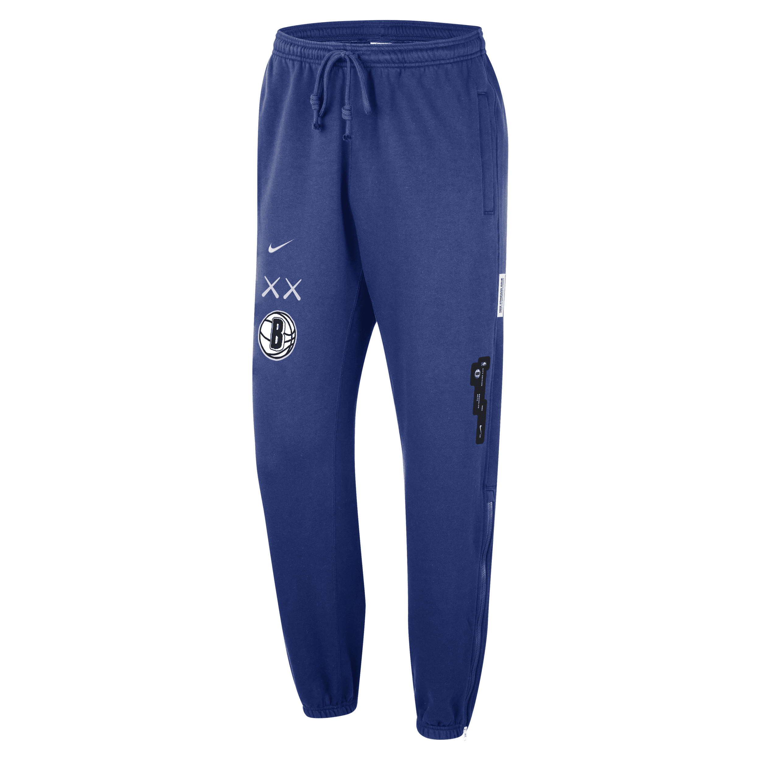 Nike Brooklyn Nets Standard Issue 2023/24 City Edition  Men's Nba Courtside Pants In Blue