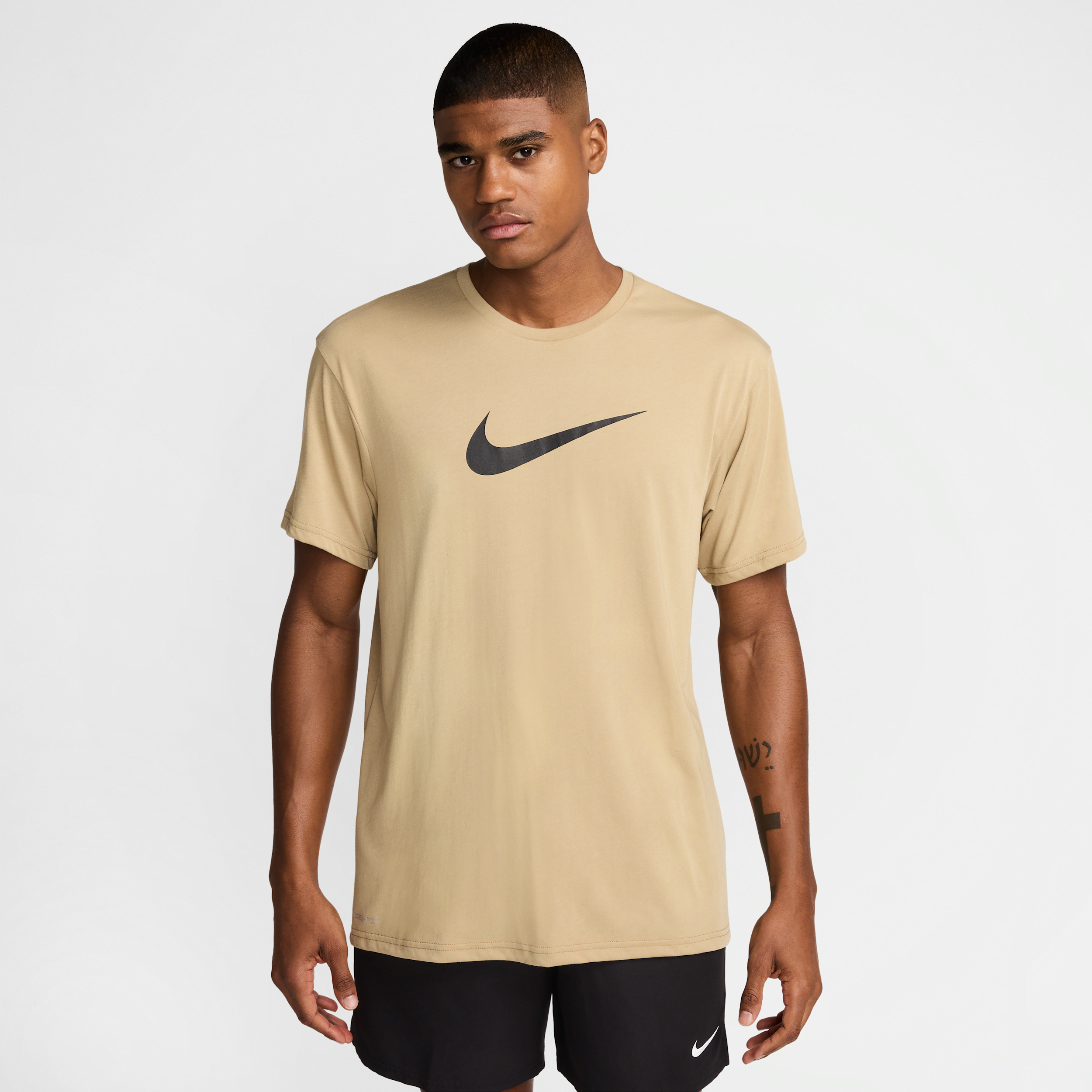 Nike Men's Swim Hydroguard Short-sleeve Top In Brown