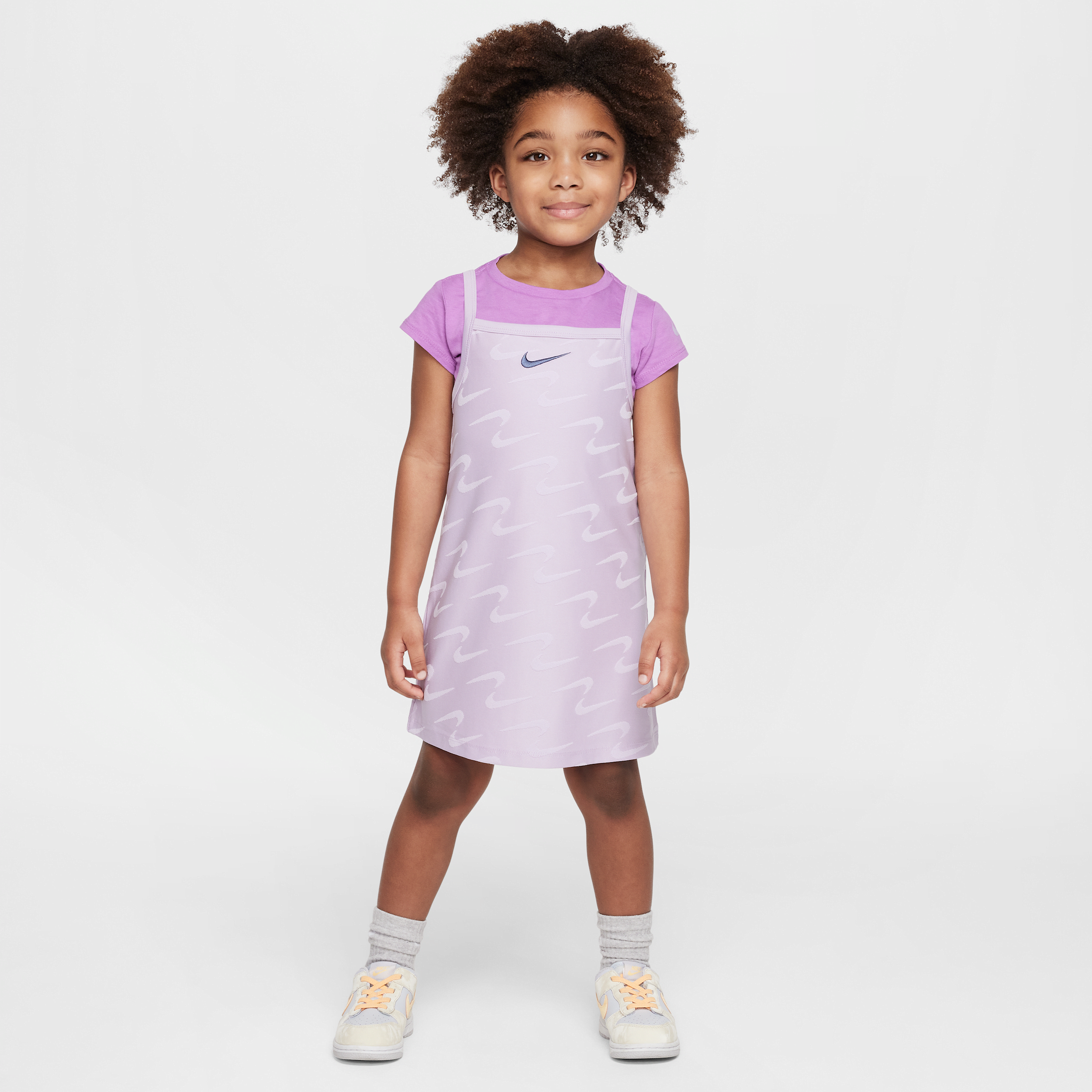 Nike Swoosh Motion Toddler 2-piece Set In Purple