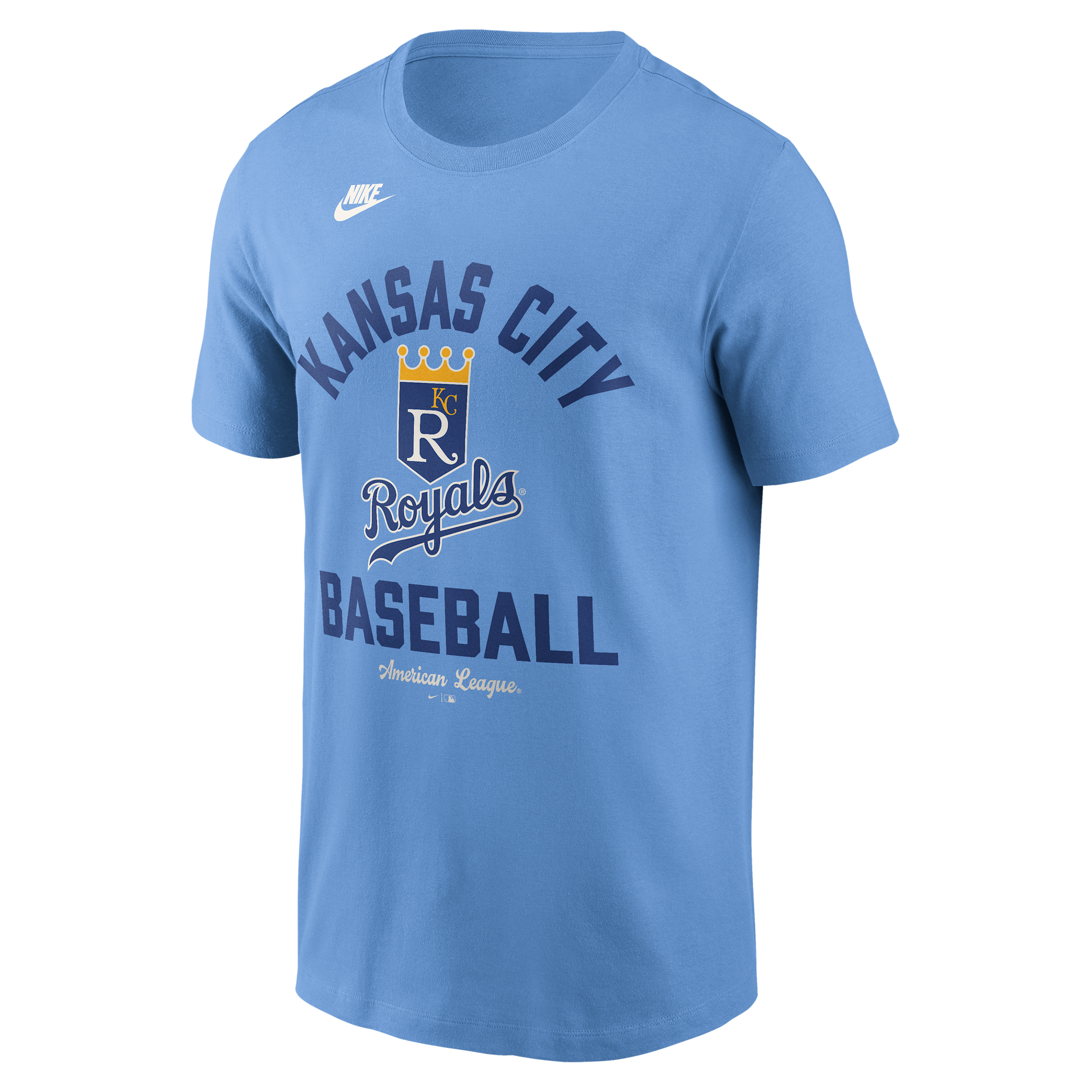 Nike Men's Light Blue Kansas City Royals Cooperstown Collection T-Shirt - Light Blue