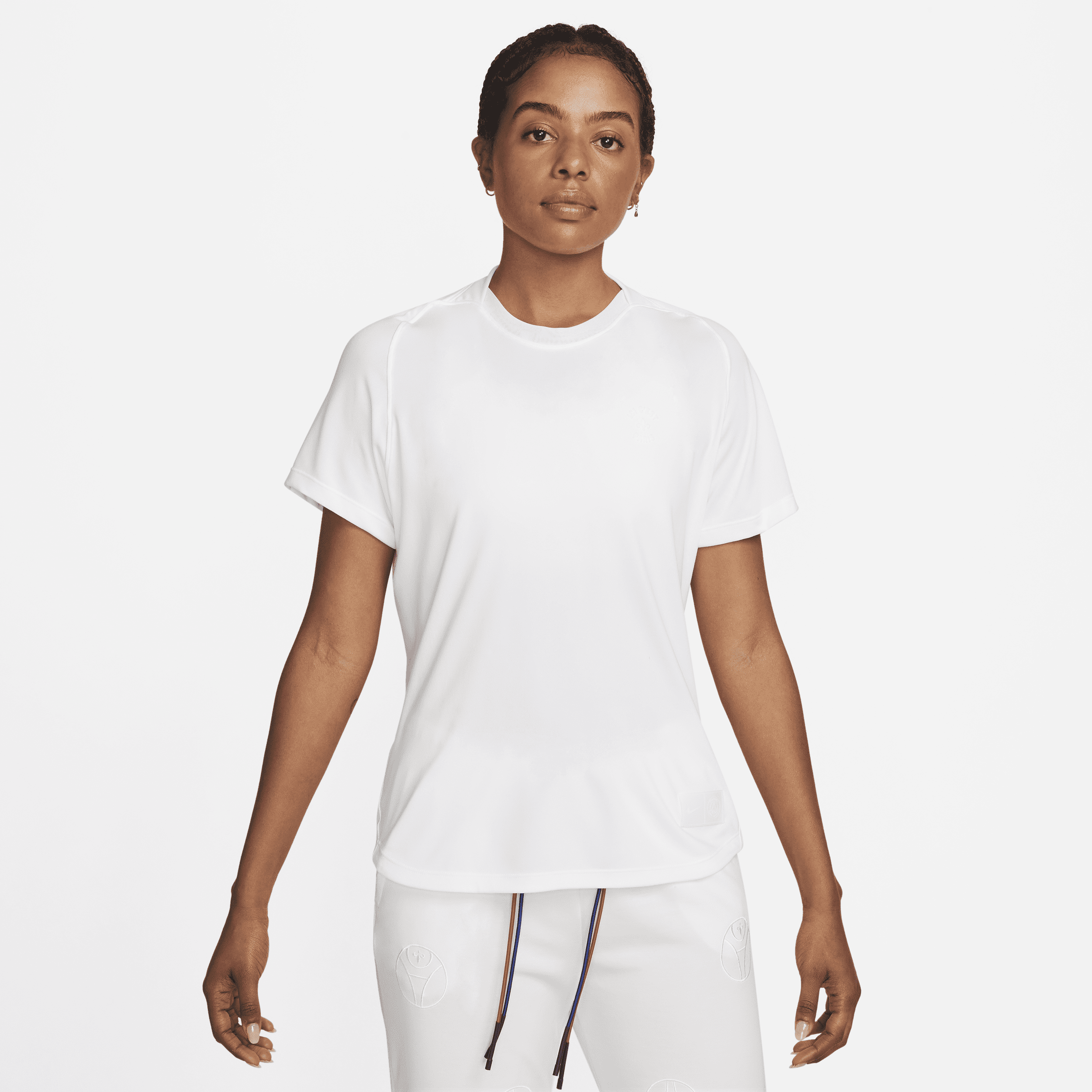 Nike Paris Saint-germain  Women's Dri-fit Soccer Top In White