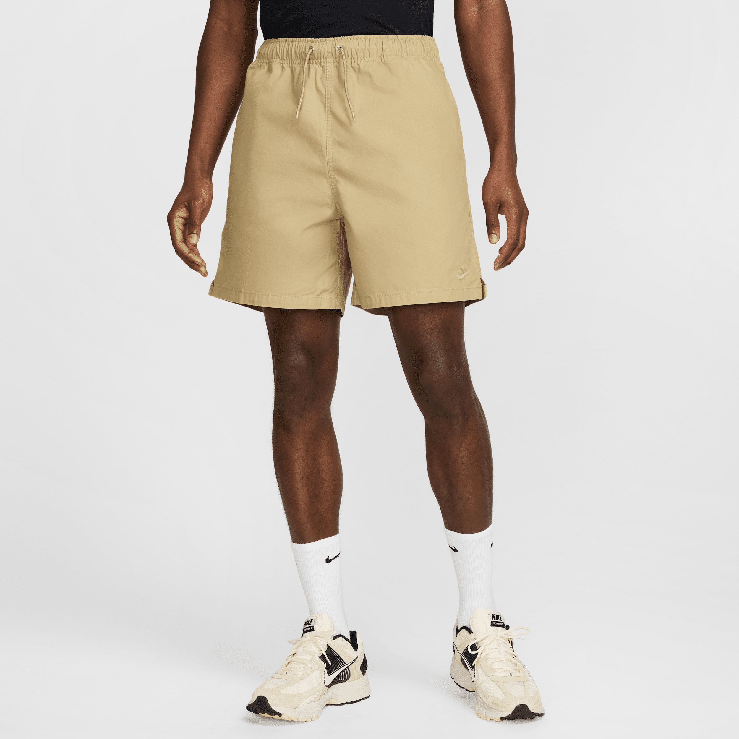 Nike Club Washed Flow Shorts In Brown