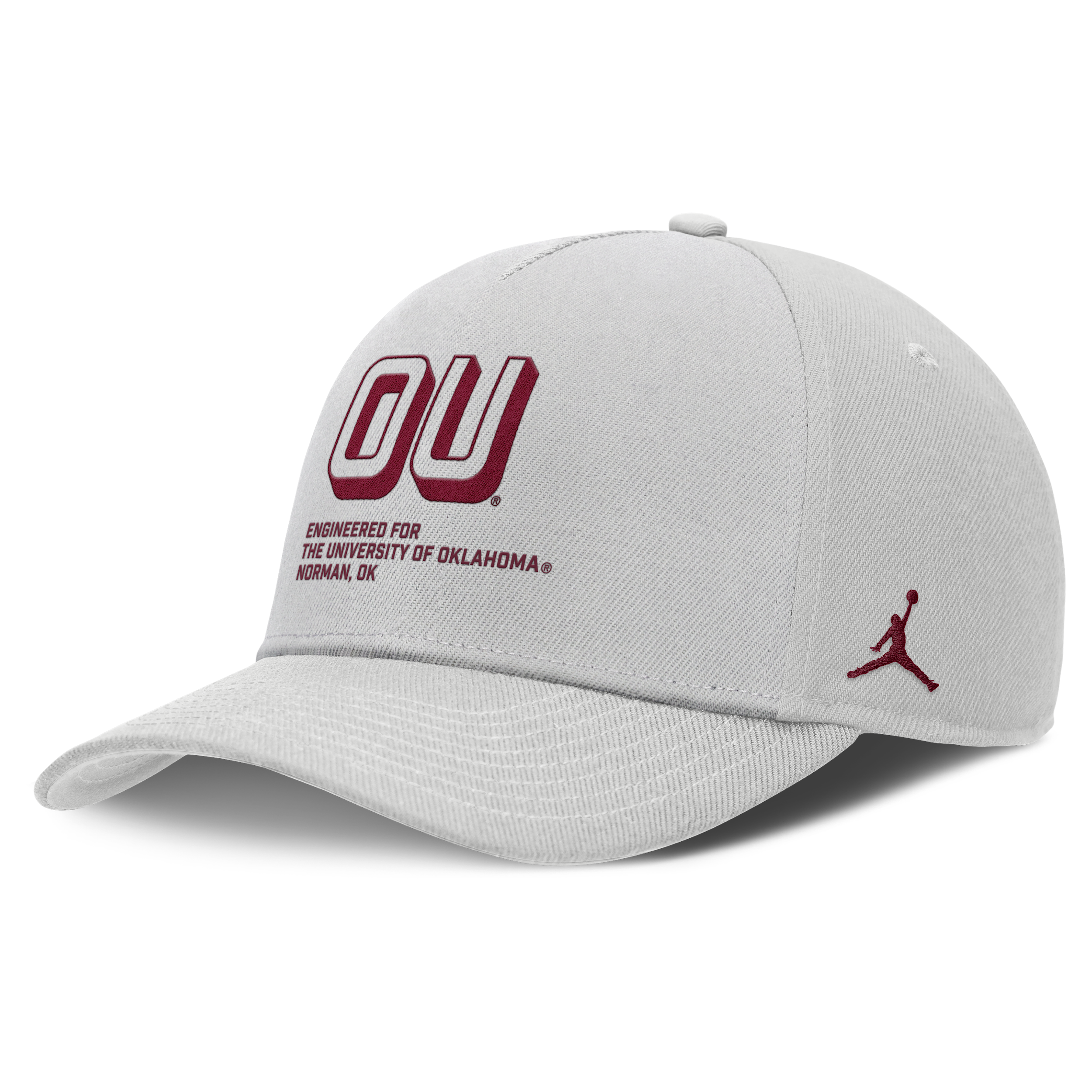 Jordan Men's Oklahoma On-field Primetime Rise Brand College Adjustable Hat In Gray