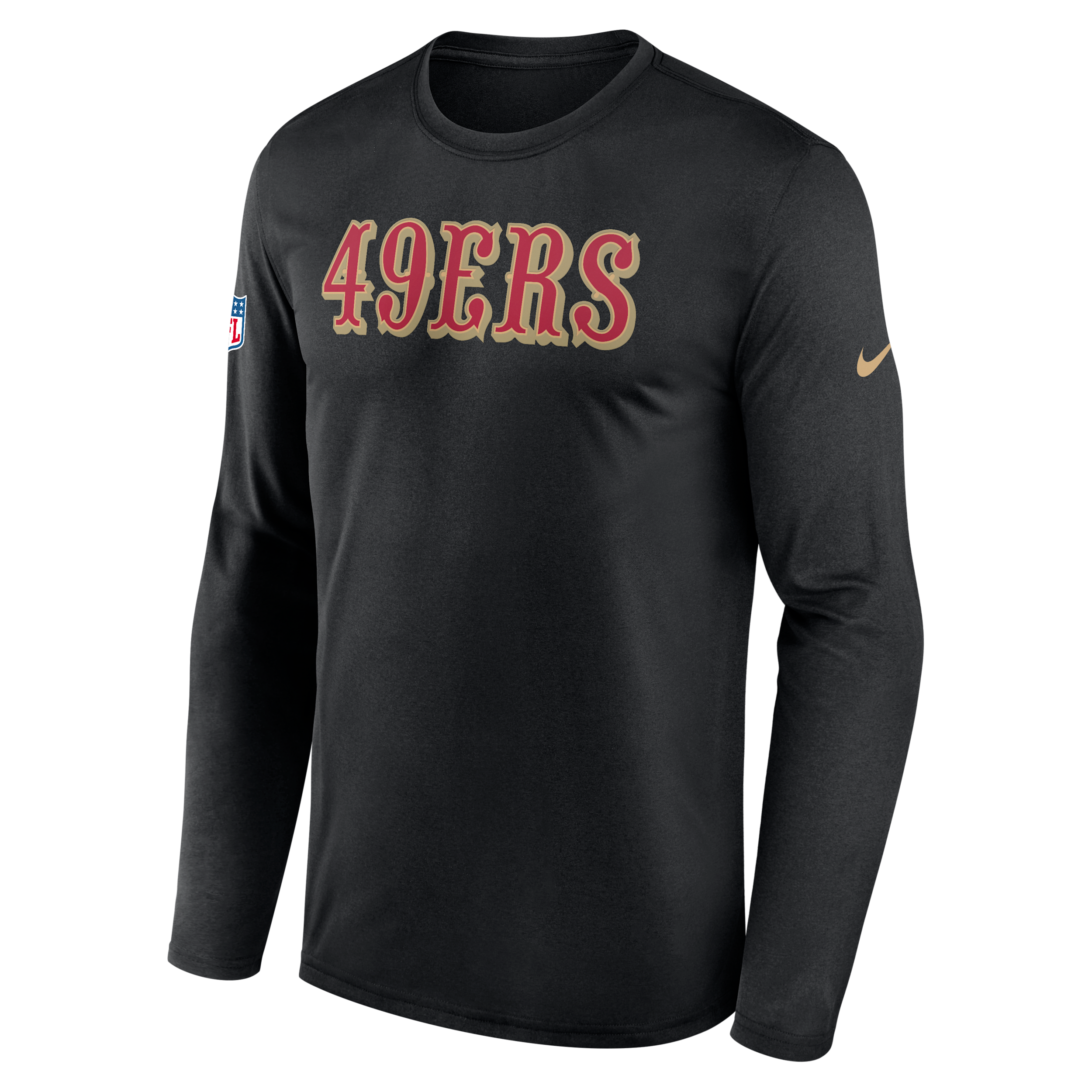San Francisco 49ers Rivalries Collection Sideline Legend Nike Men's Dri-FIT NFL Long-Sleeve T-Shirt in Black | 02TJ00A9B-X5L