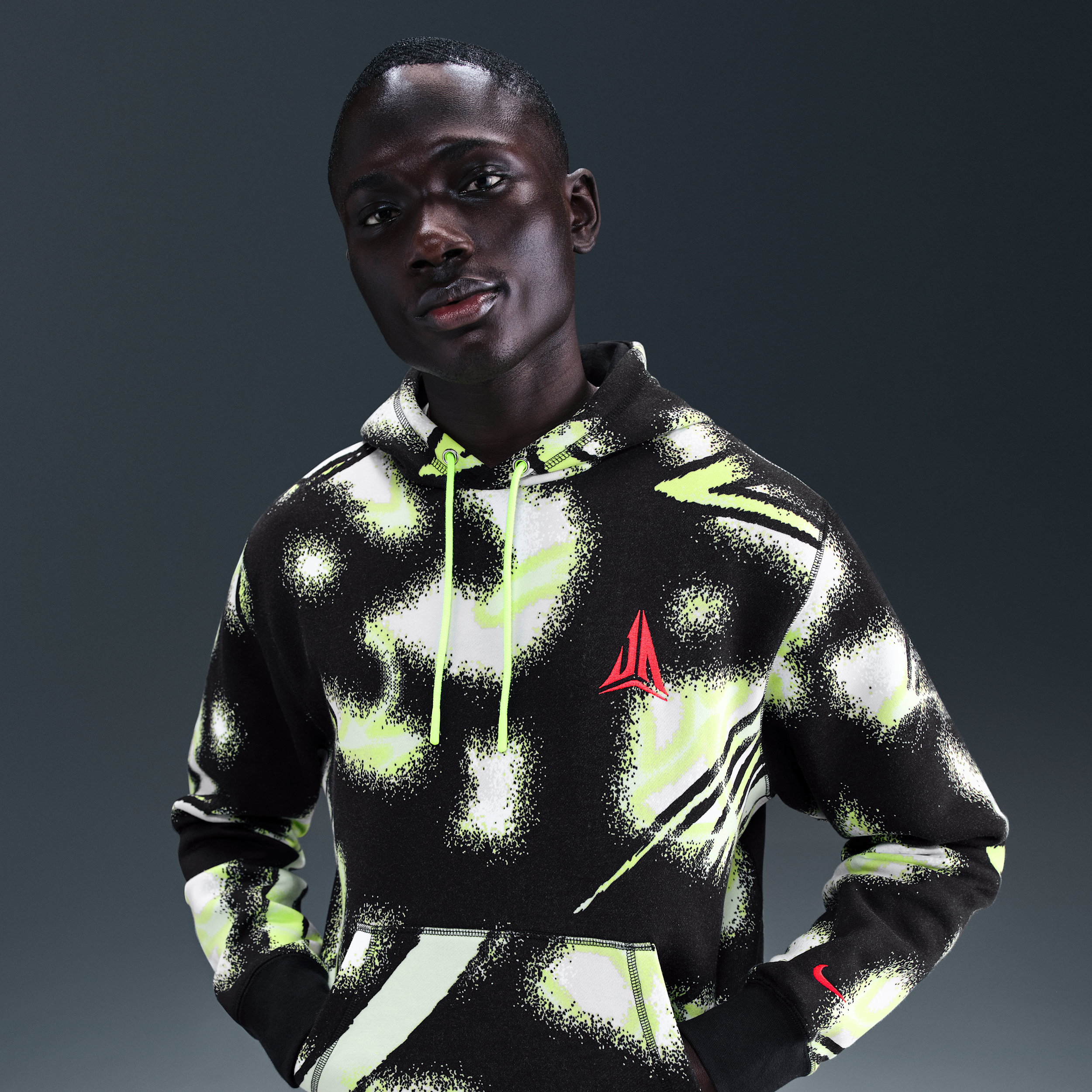 Nike Men's Ja Club Fleece Pullover Hoodie In Yellow