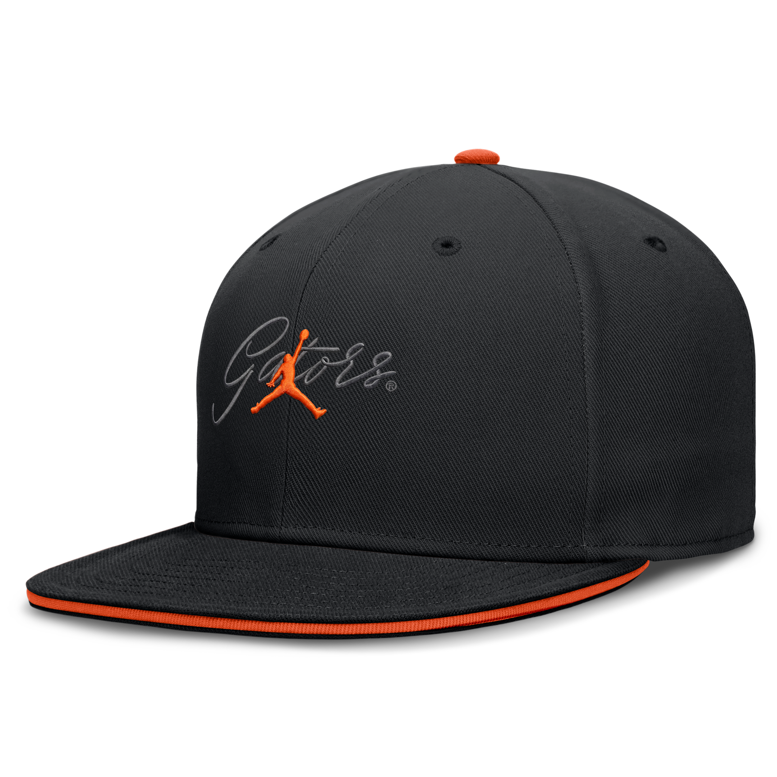 Nike Men's Florida Pro Jordan Brand Dri-FIT College Fitted Hat in Black | JC1100AUFN-A2C