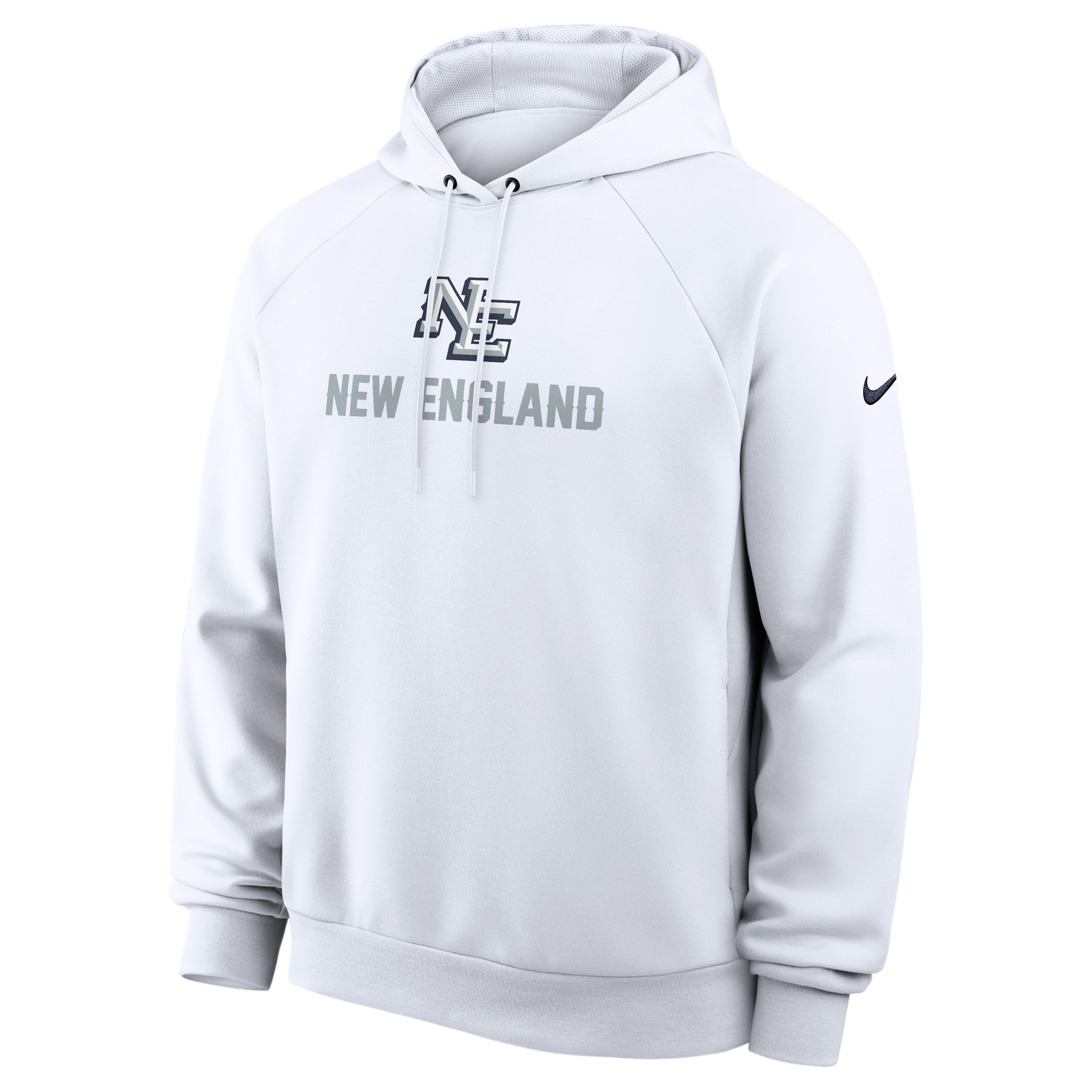 New England Patriots Rivalries Collection Primary Nike Men's Dri-FIT NFL Pullover Hoodie in White | 03EJ10A8K-W2J