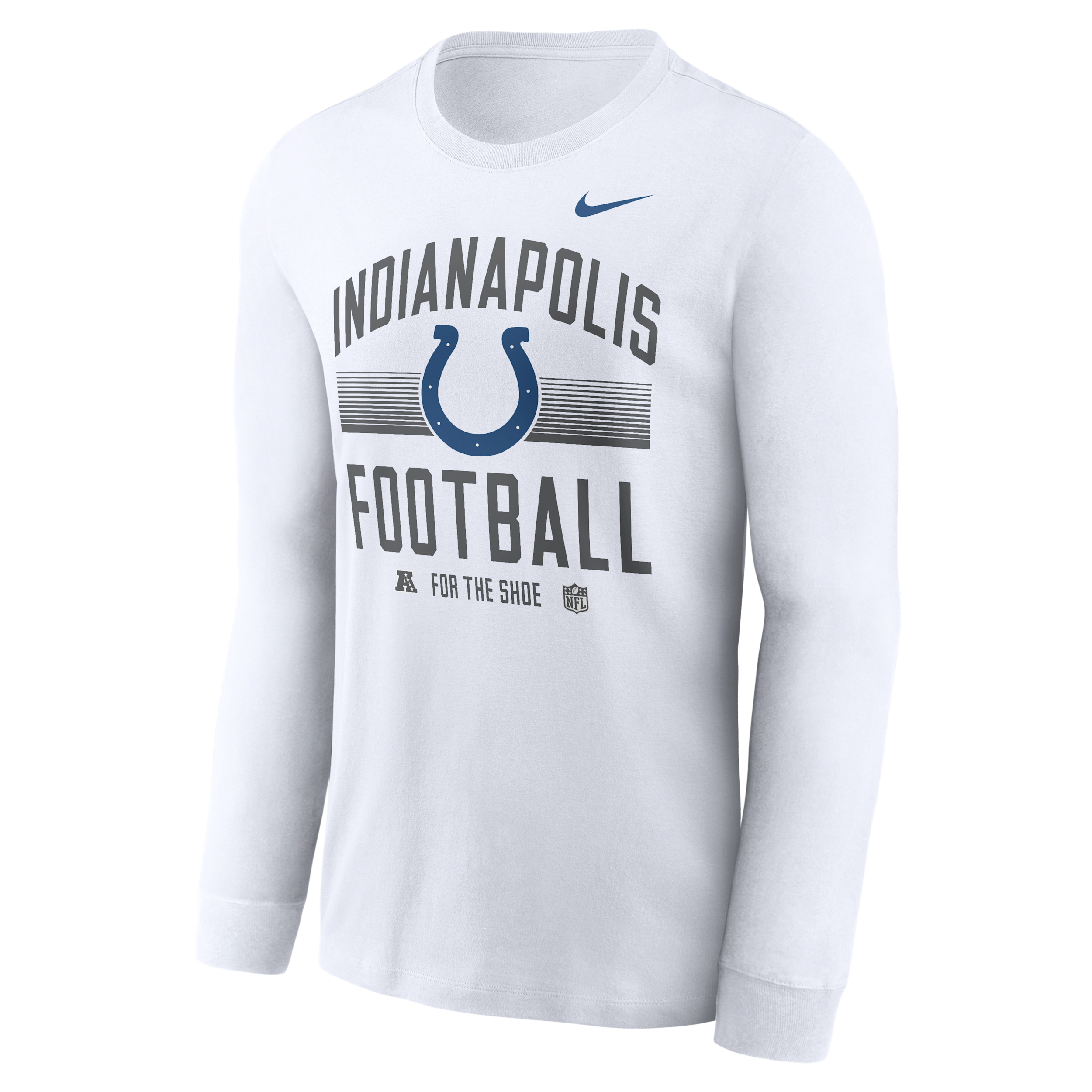 Indianapolis Colts Essential Nike Men's Dri-FIT NFL Long-Sleeve T-Shirt in White | NKAC10A98-CWK