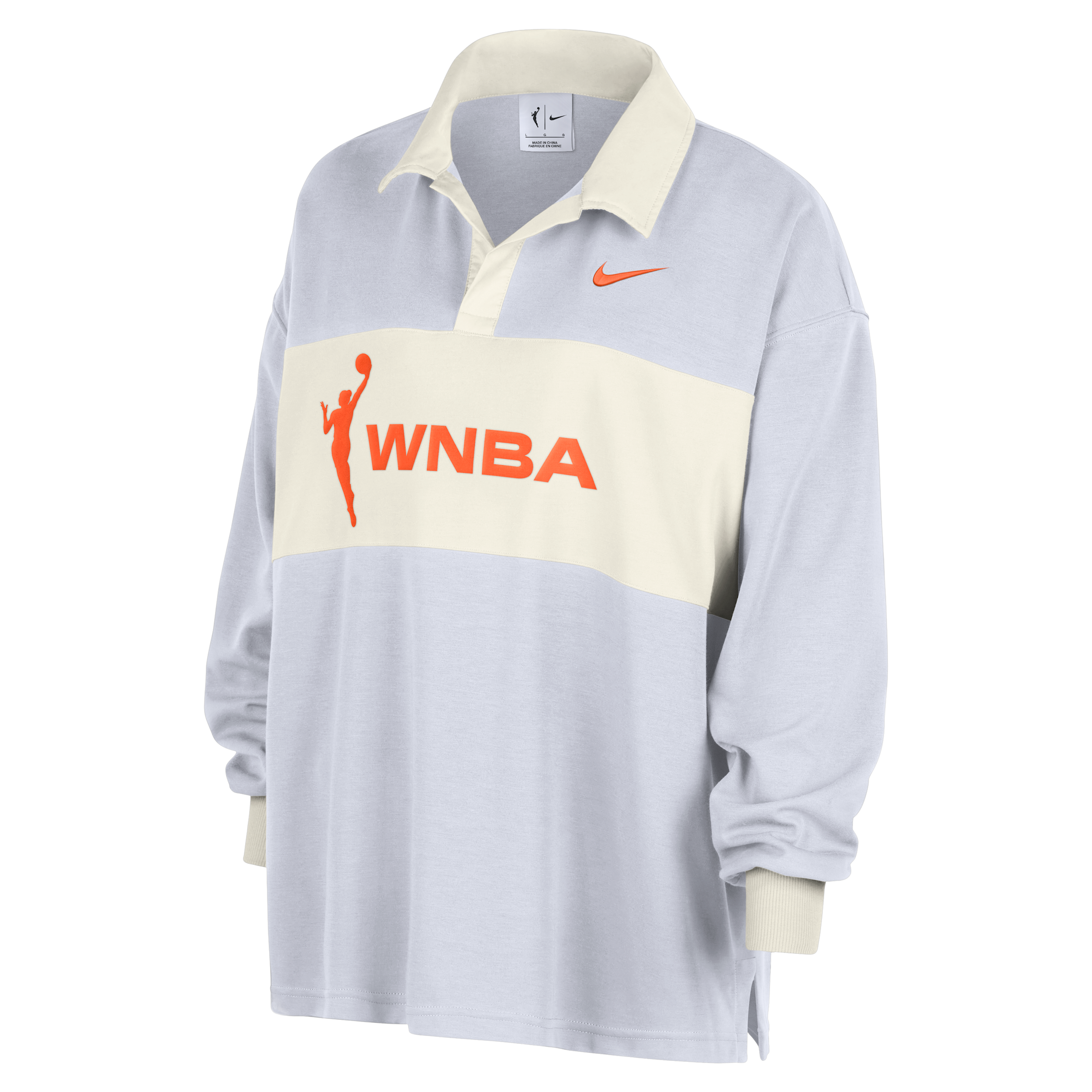Nike Team 13 Essential  Women's Wnba Oversized Long-sleeve Polo In White