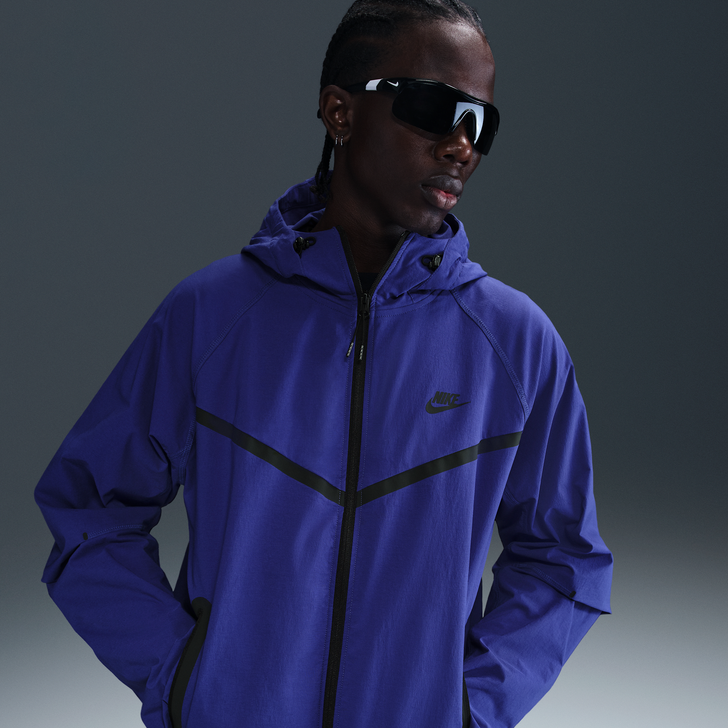 Nike Men's Tech Woven Jacket In Blue