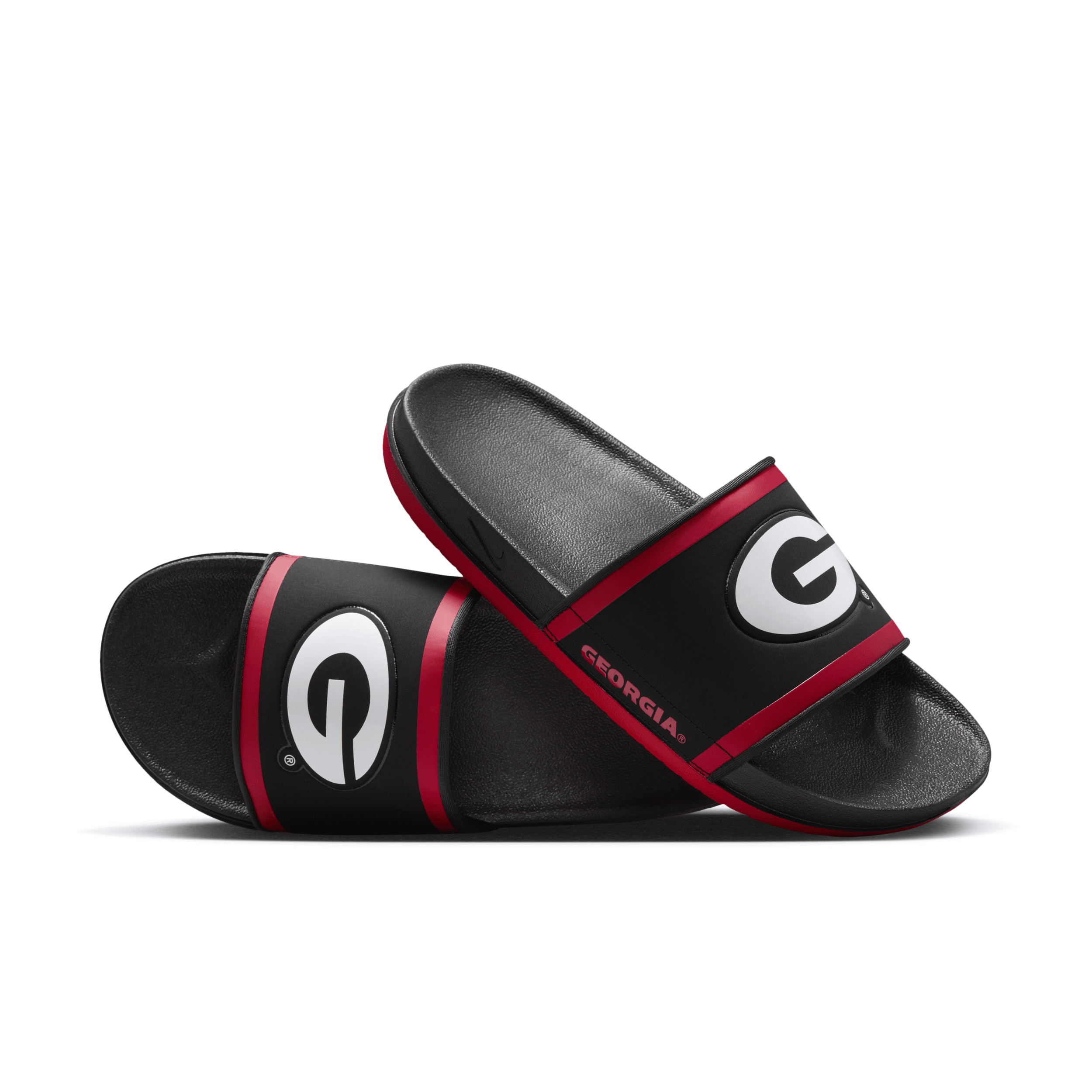 Shop Nike Men's Offcourt (georgia) Slides In Black