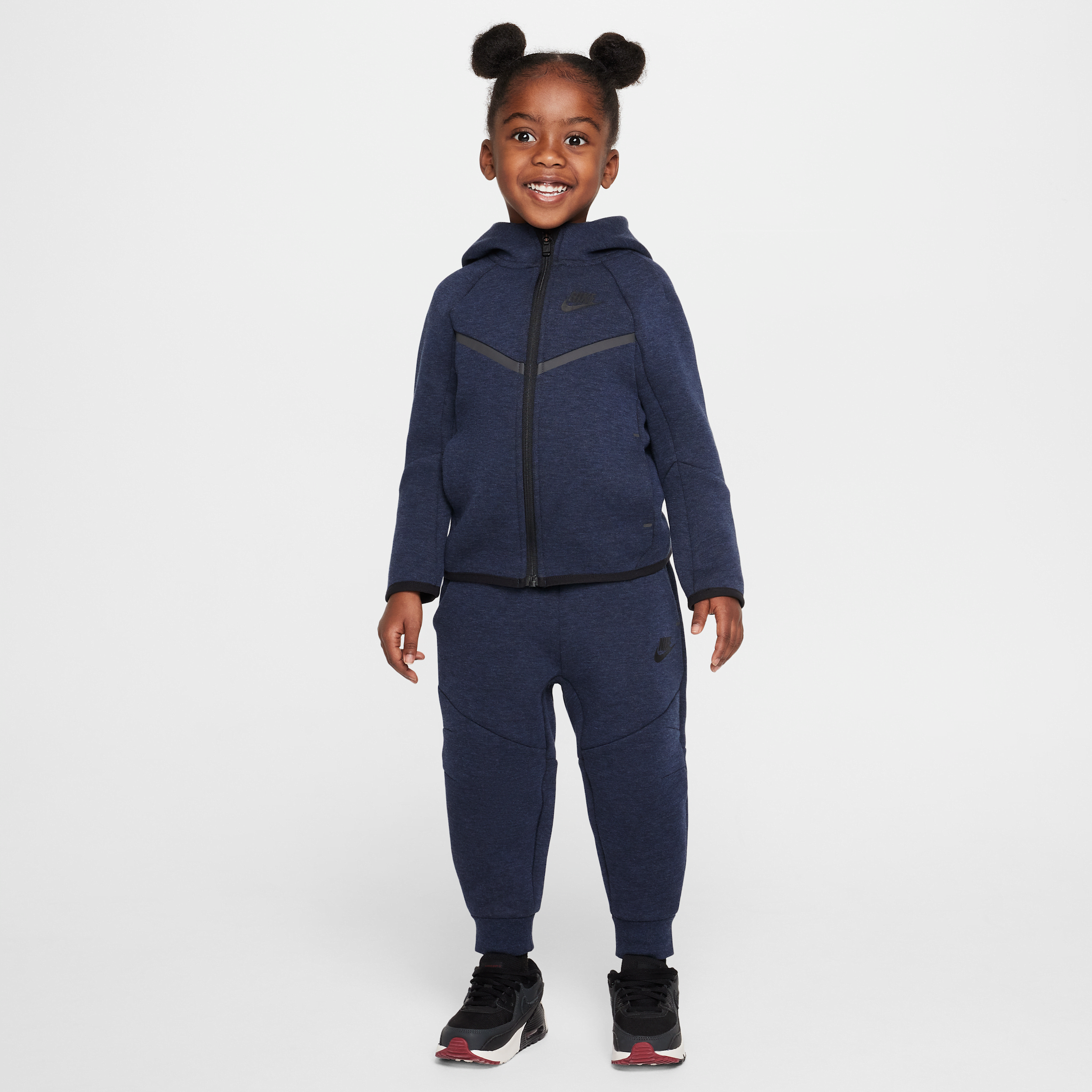 Nike Sportswear Toddler Tech Fleece 2-piece Full-zip Set In Grey