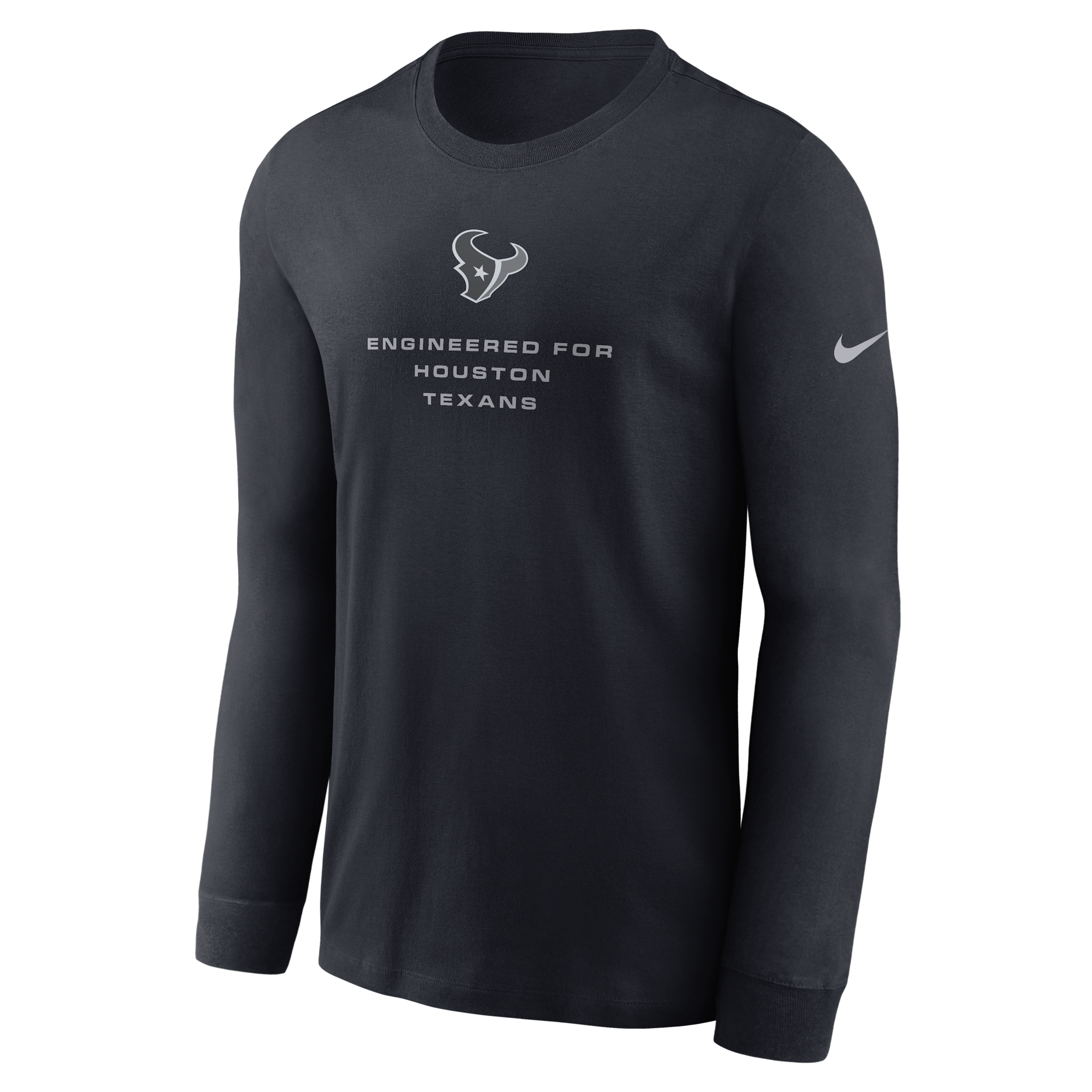 Houston Texans Team Issue Nike Men's Dri-FIT NFL Long-Sleeve T-Shirt in Blue | 02EW4FA9H-ZSZ