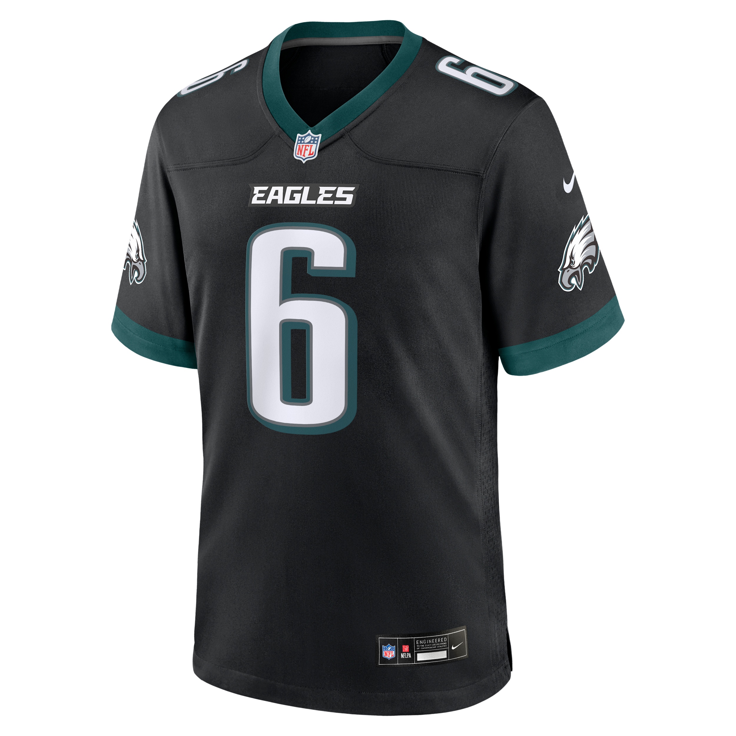 DeVonta Smith Philadelphia Eagles Nike Men's NFL Game Jersey in Black | 67NM0G5T86F-00S