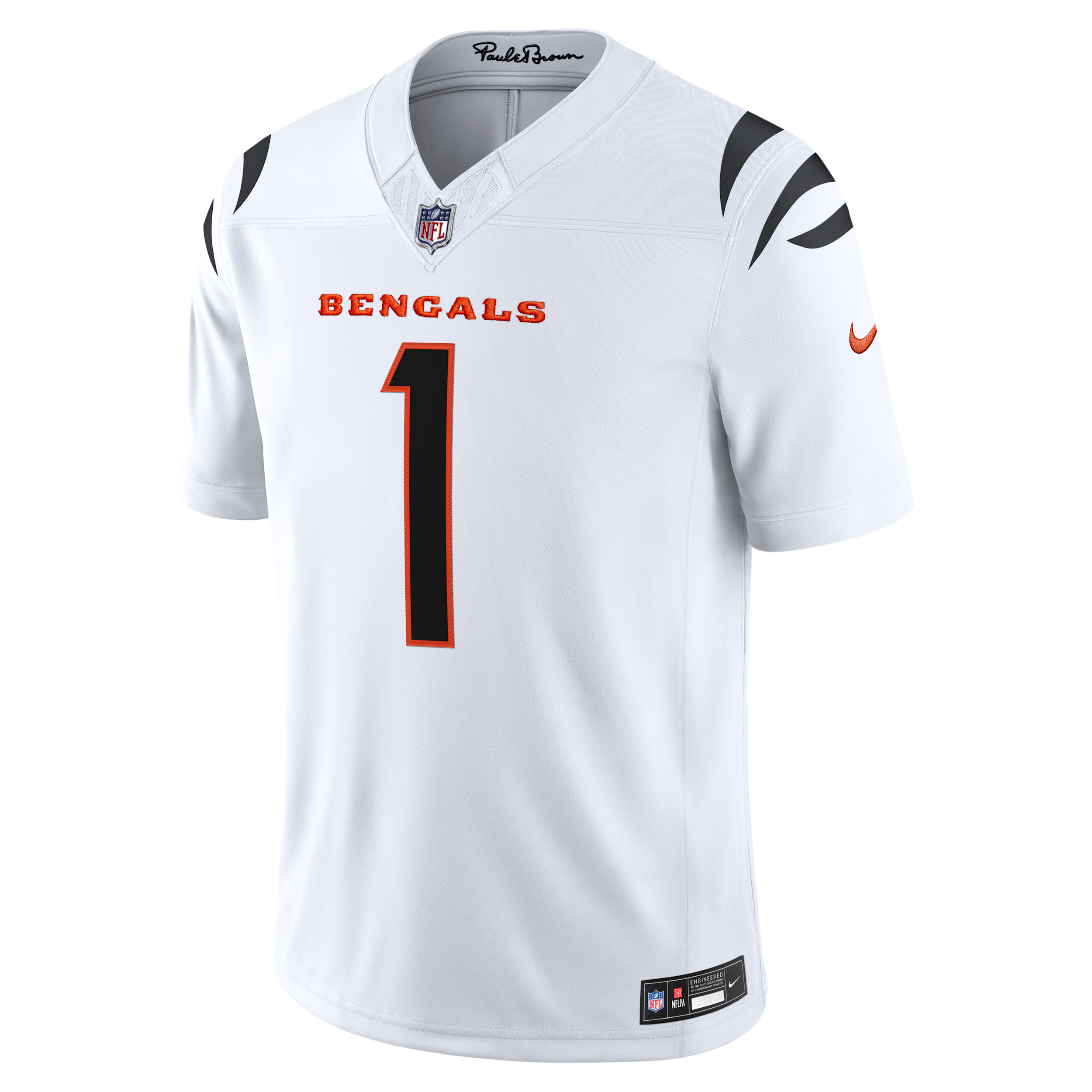 Ja'Marr Chase Cincinnati Bengals Nike Men's Dri-FIT NFL Limited Jersey in White | 37NMCALR9AF-XXP