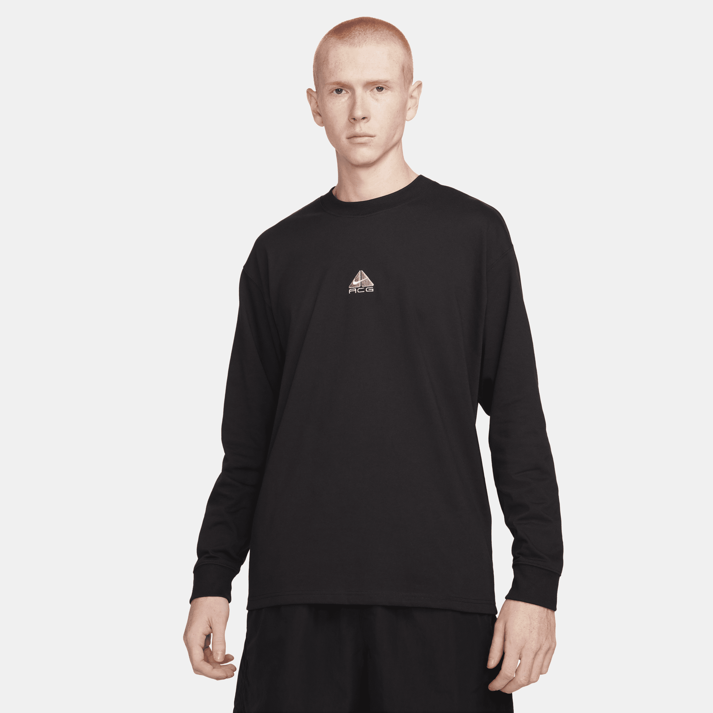 Nike Men's  Acg "lungs" Long-sleeve T-shirt In Black