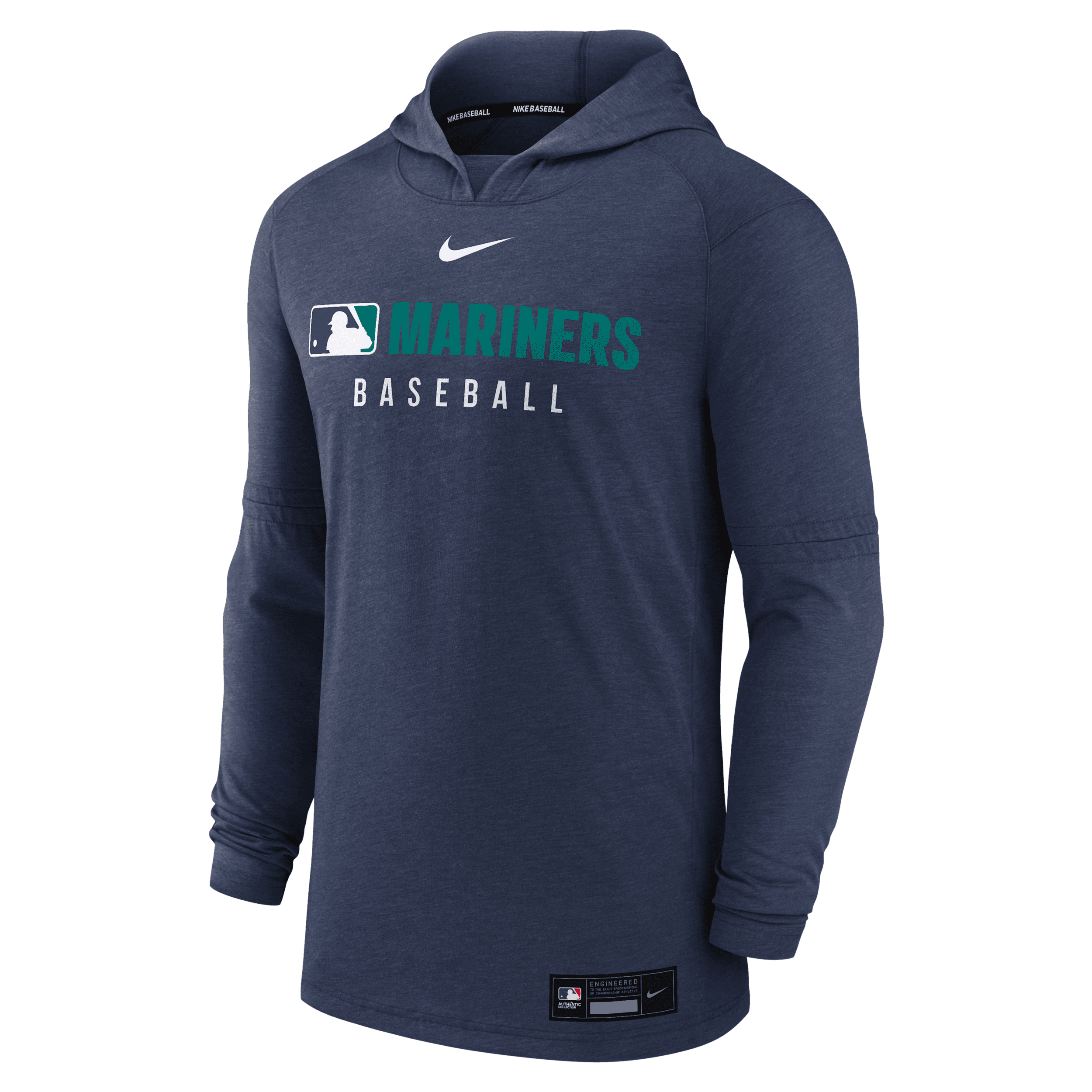 Nike Seattle Mariners Authentic Collection  Men's Dri-fit Mlb Pullover Hoodie In Blue