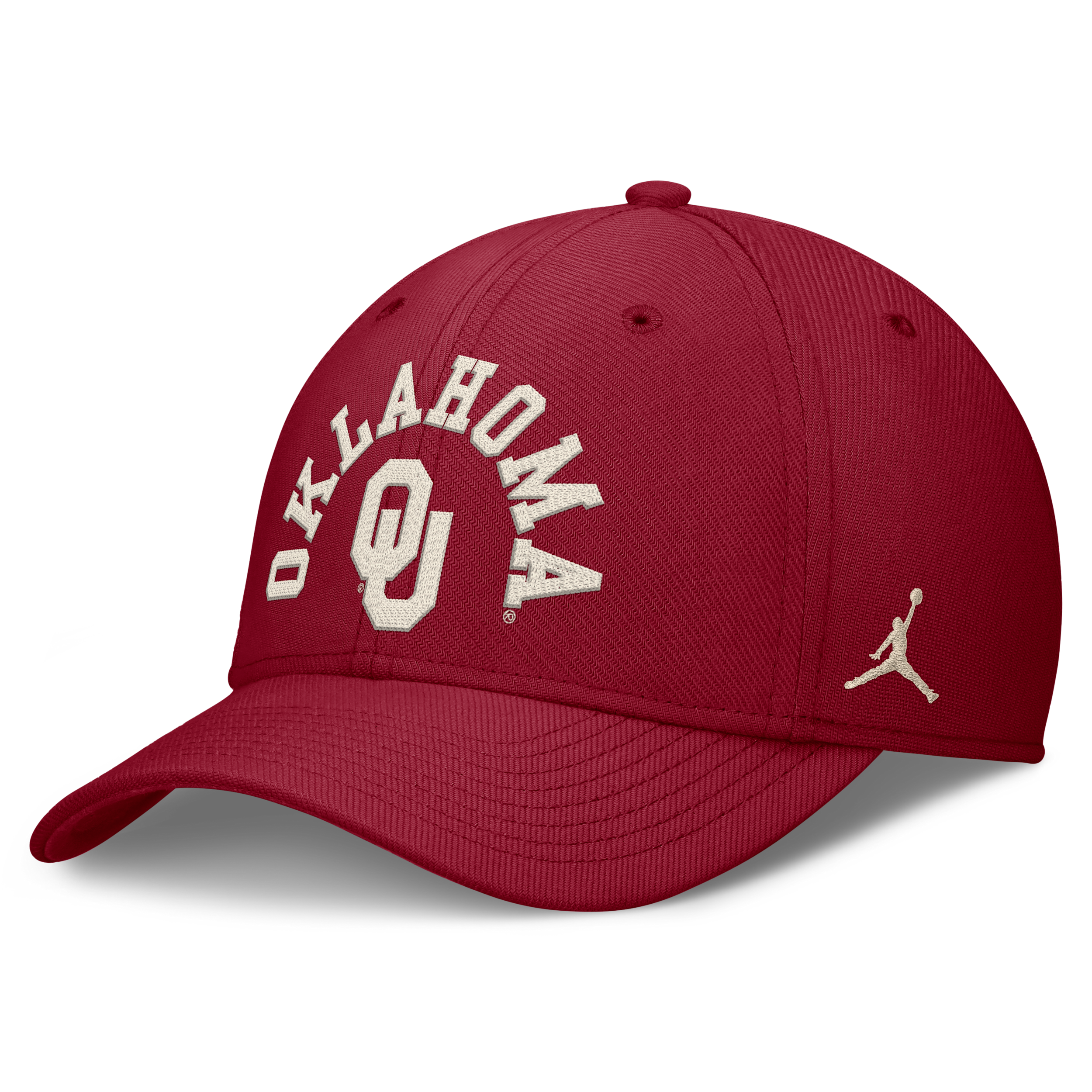 Jordan Men's Crimson Oklahoma Sooners Campus Prep Chained Arched Swooshflex Flex Hat - Crimson