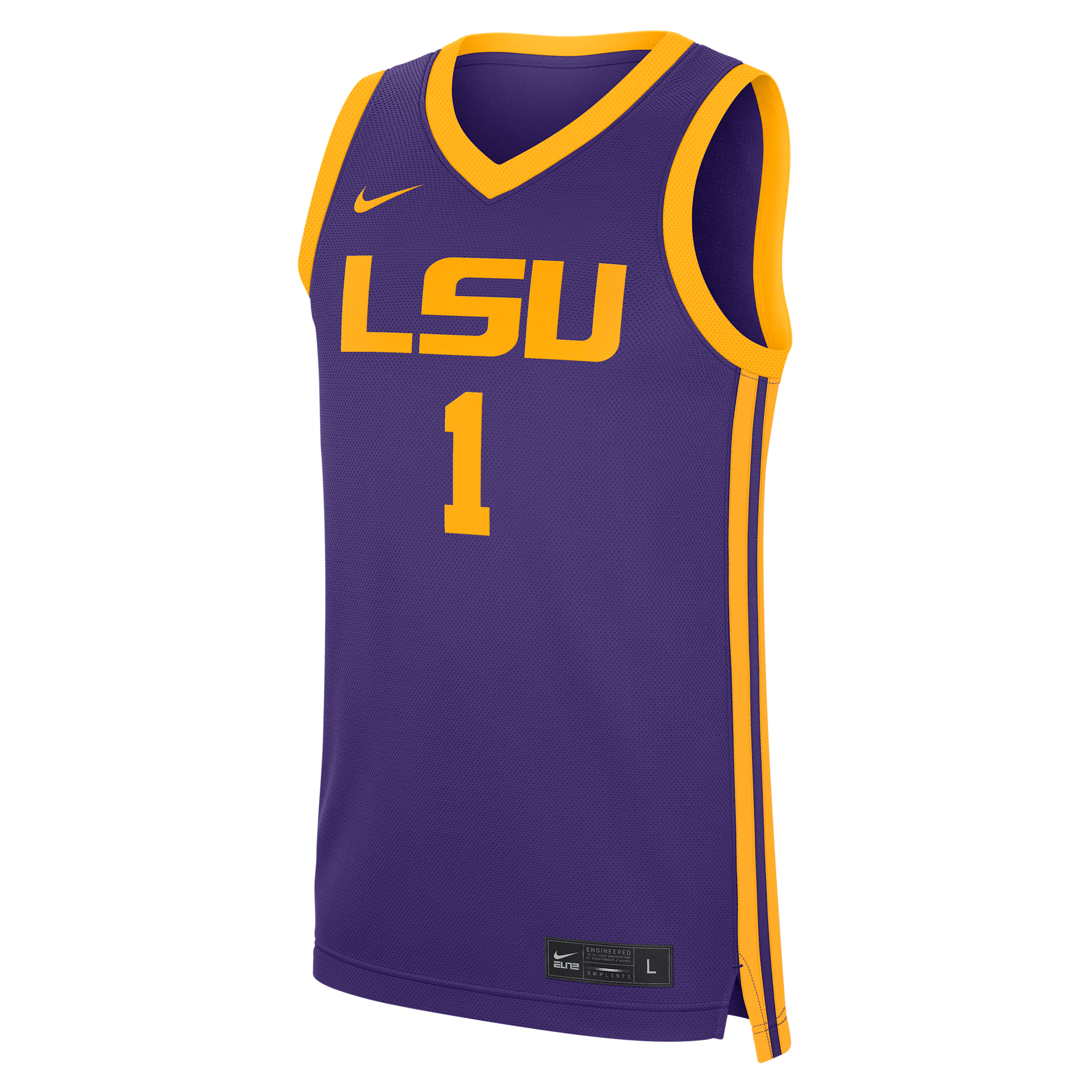 LSU Tigers Replica Nike Men's College Basketball Jersey in Purple | CLEVGRJNCBJLSU-LSU