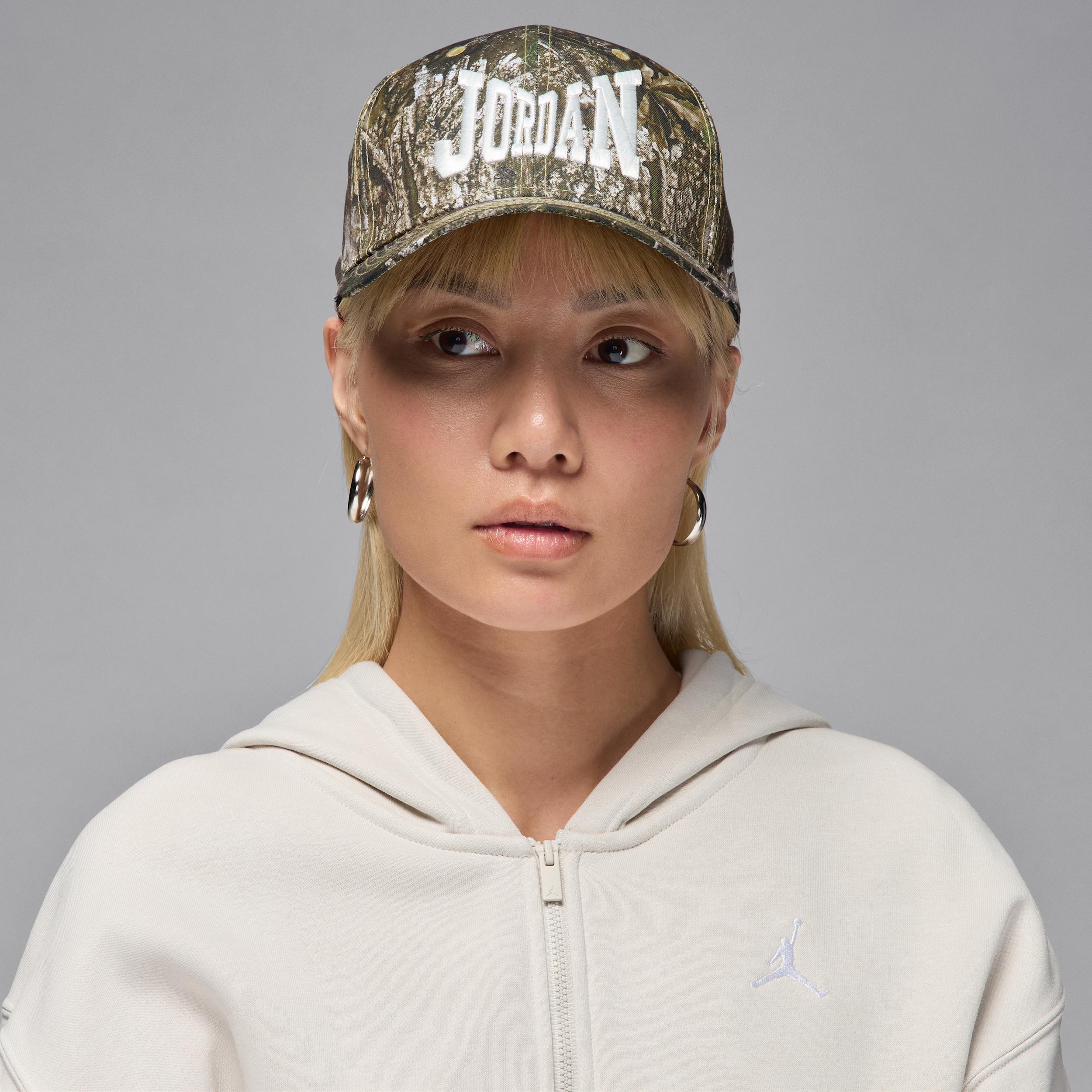 Jordan Brooklyn Rise Cap Adjustable Realtree Hat In White