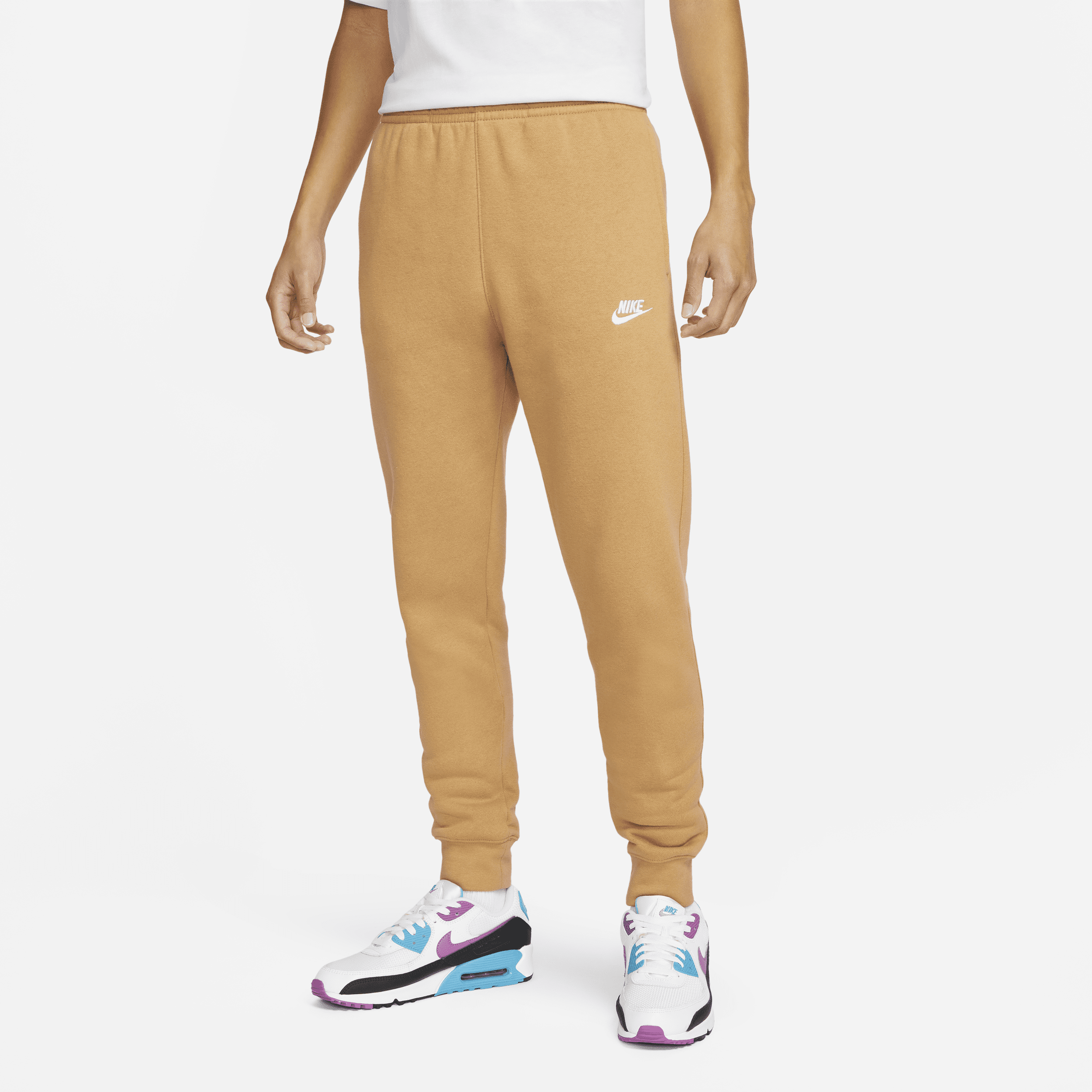 Nike Men's  Sportswear Club Fleece Jogger Pants In Brown