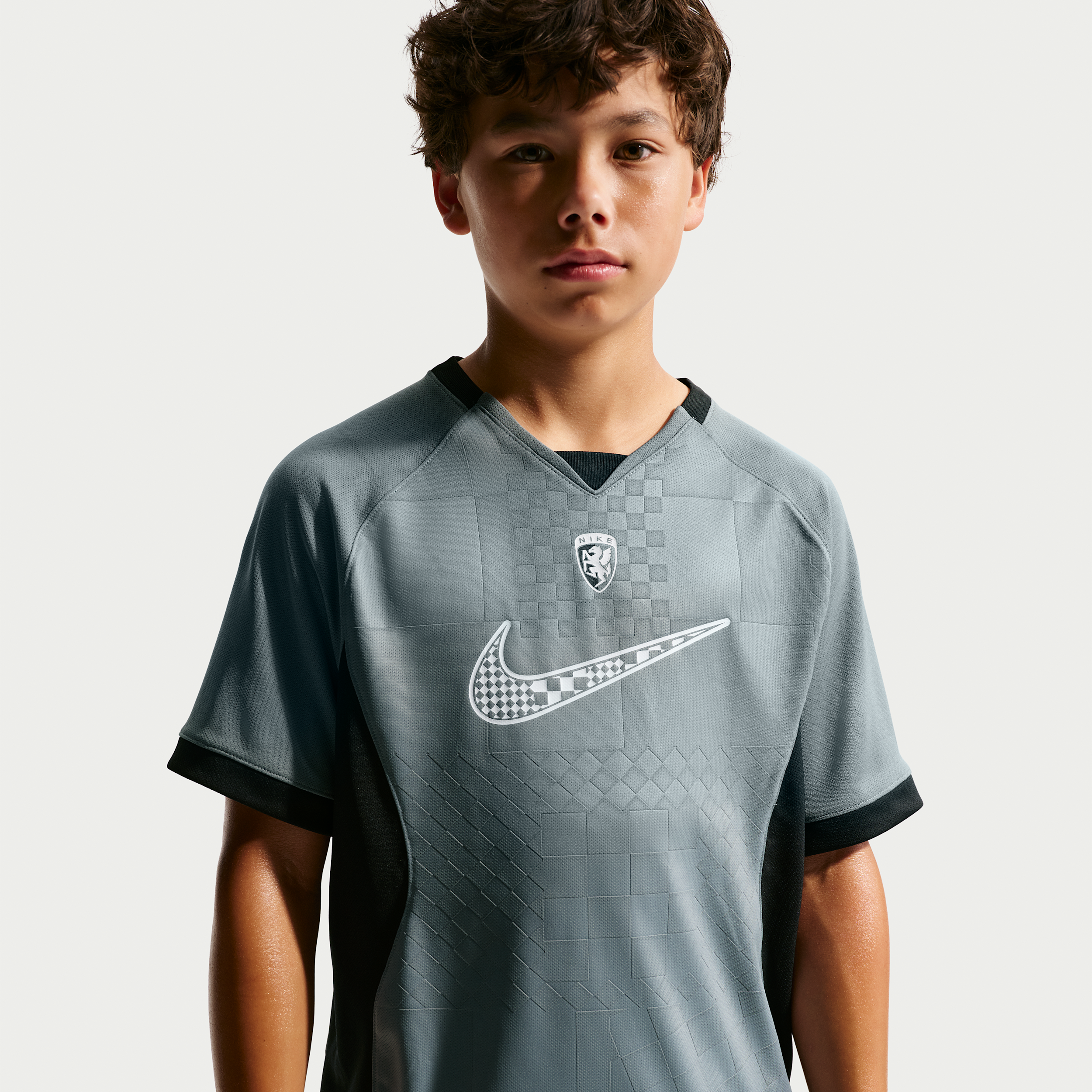 Nike Multi Renew Big Kids' (Boys') Short-Sleeve Top in Grey | IO7886-084